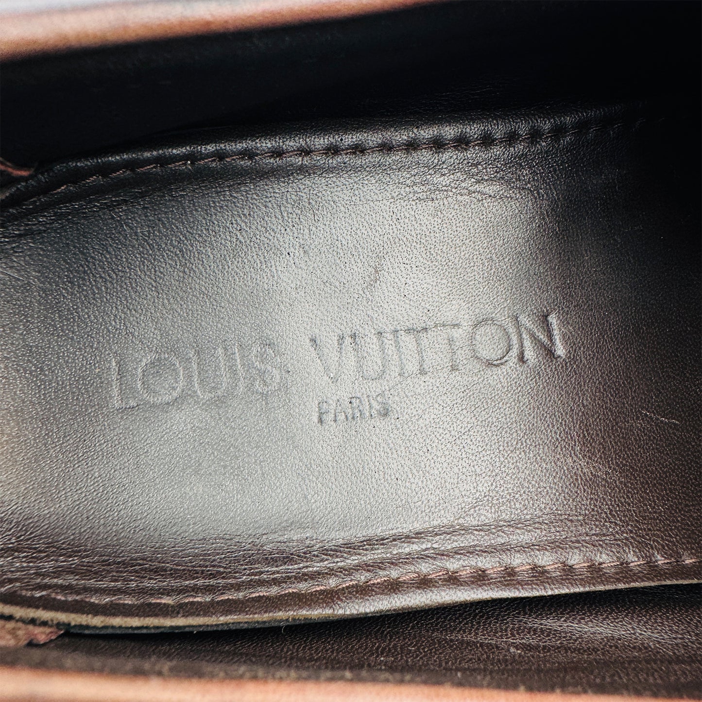 Louis Vuitton Monte Carlo Brown Moccasin Shoes (Size 42.5)