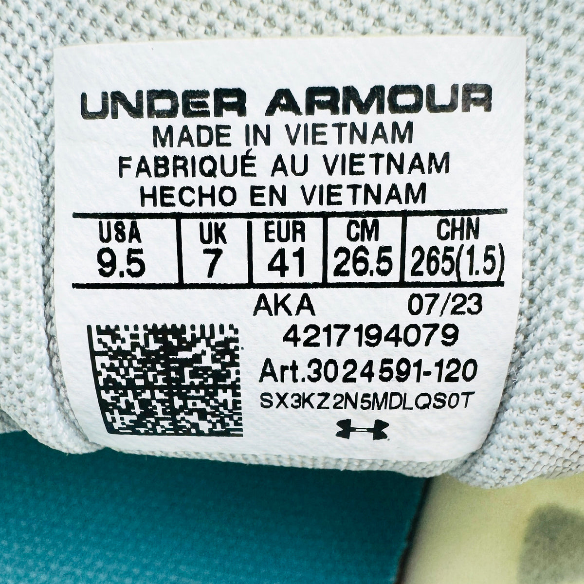 Under Armour Charged Assert 9 Shoes (Size 41) - 3024591-120