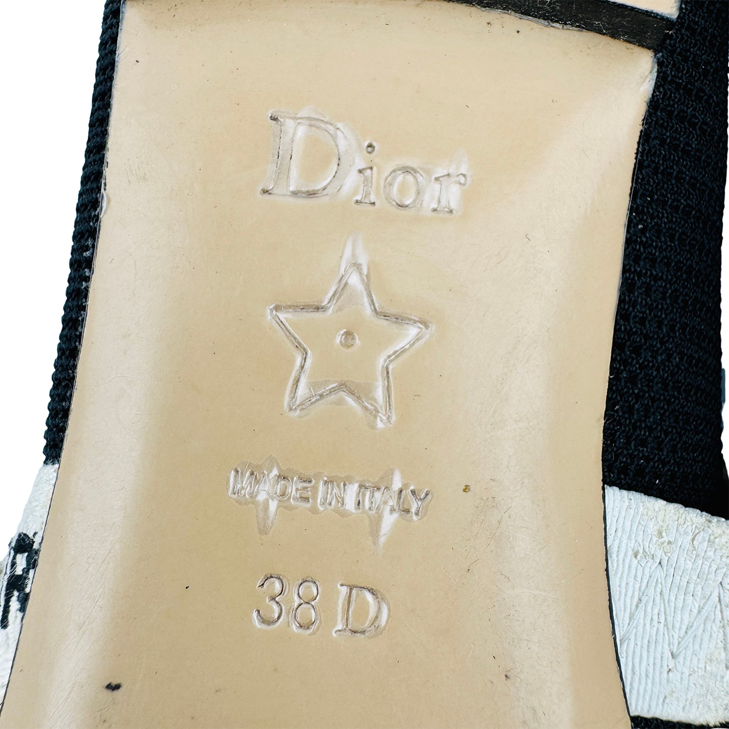 Christian Dior J'Adior Black Ballet Flats (Size 38)
