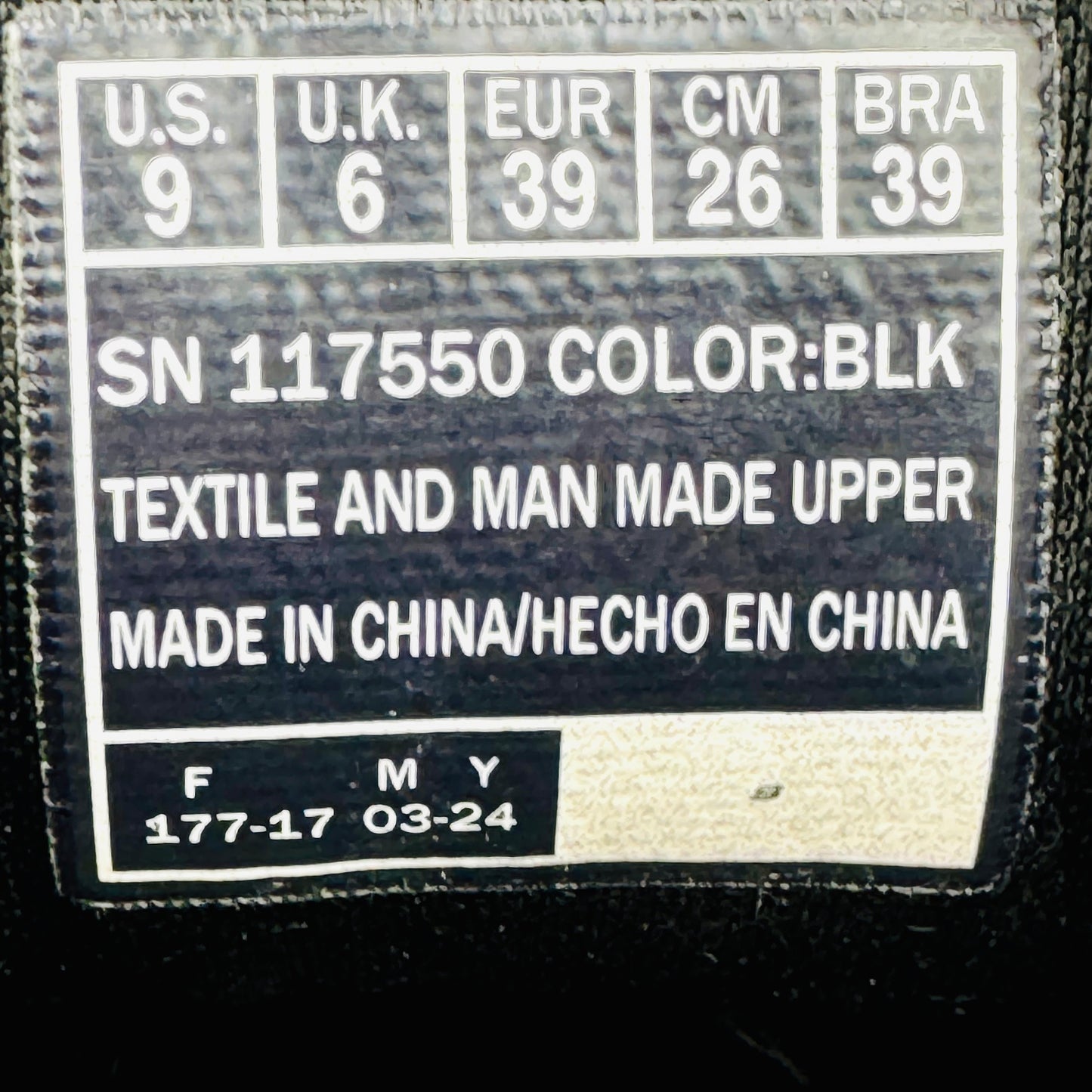 Skechers BOBS Sport - Infinity Sneakers (Size 39) - 117550 BLK