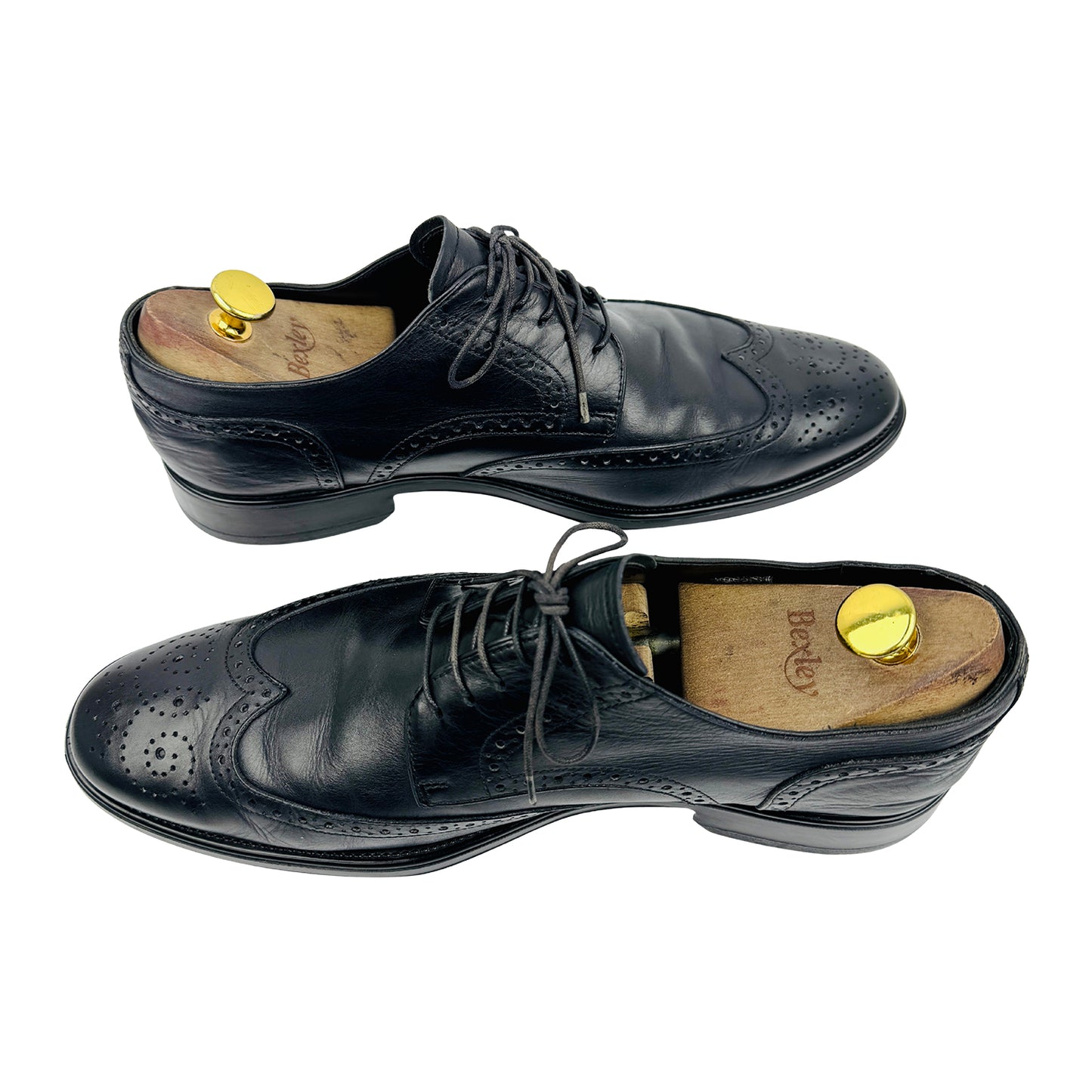 Tod’s Men's Black Wingtip Brogue Shoes (Size 44)
