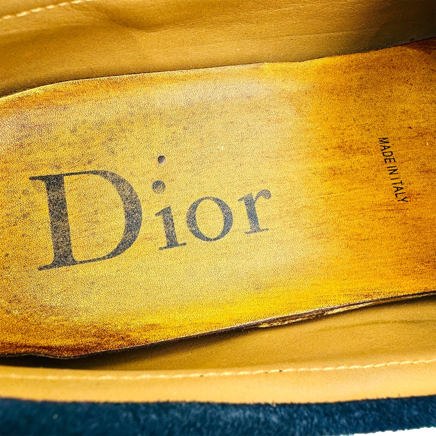 Dior Men's Granville Navy Suede Loafers (Size 43.5)