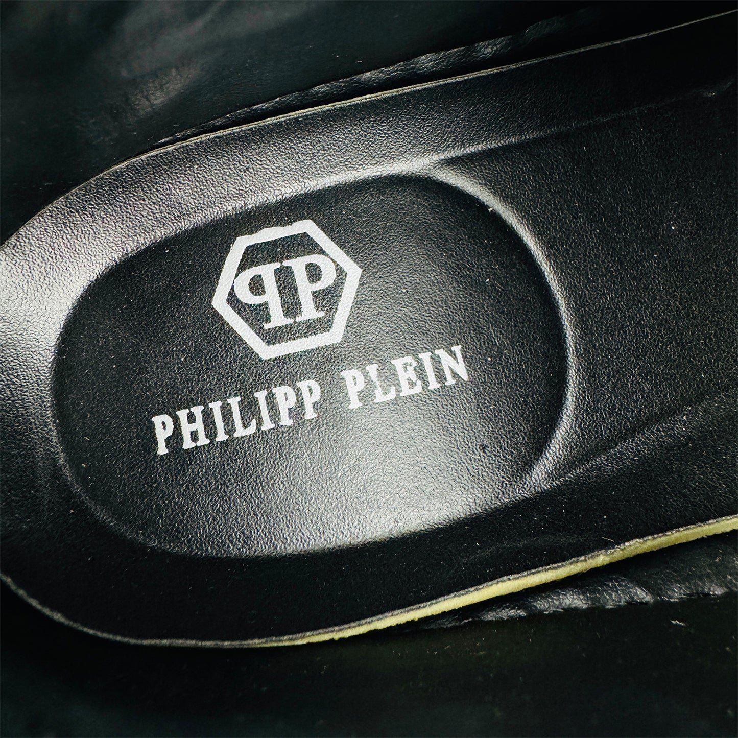 Philipp Plein Razor Zip Croc Embossed Sneakers (Size 42.5)