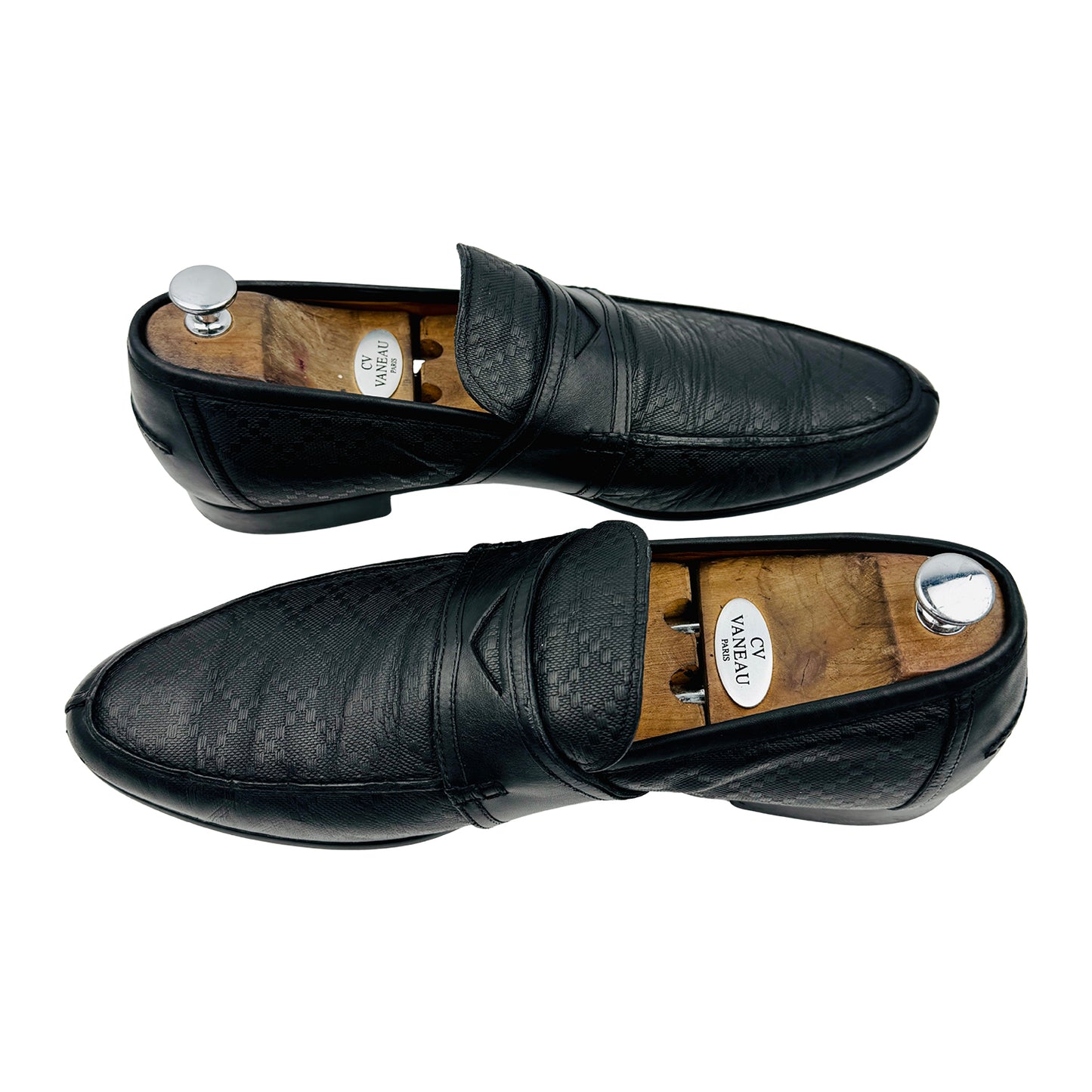 Gucci Hilary Lux Diamante Black Loafers (Size 44)