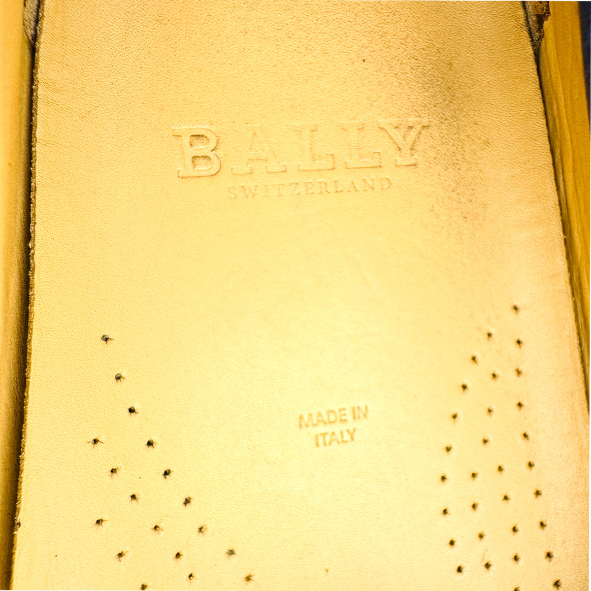 Bally Grained Leather Navy Loafers (Size 45)