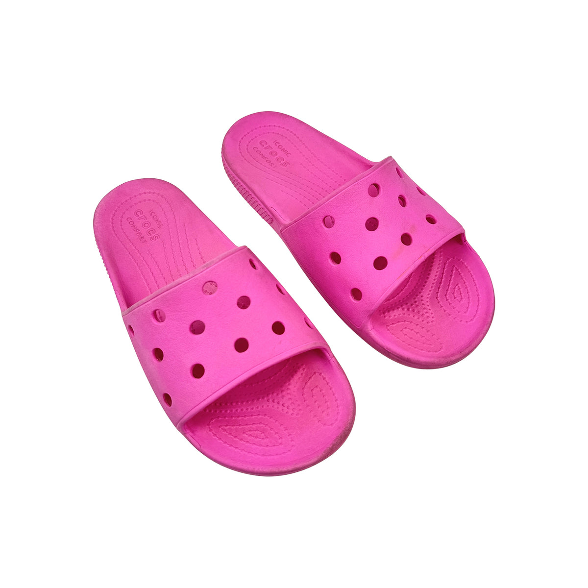 Crocs Classic 'Electric Pink' Slides (Size 40/41) - 206121-6QQ