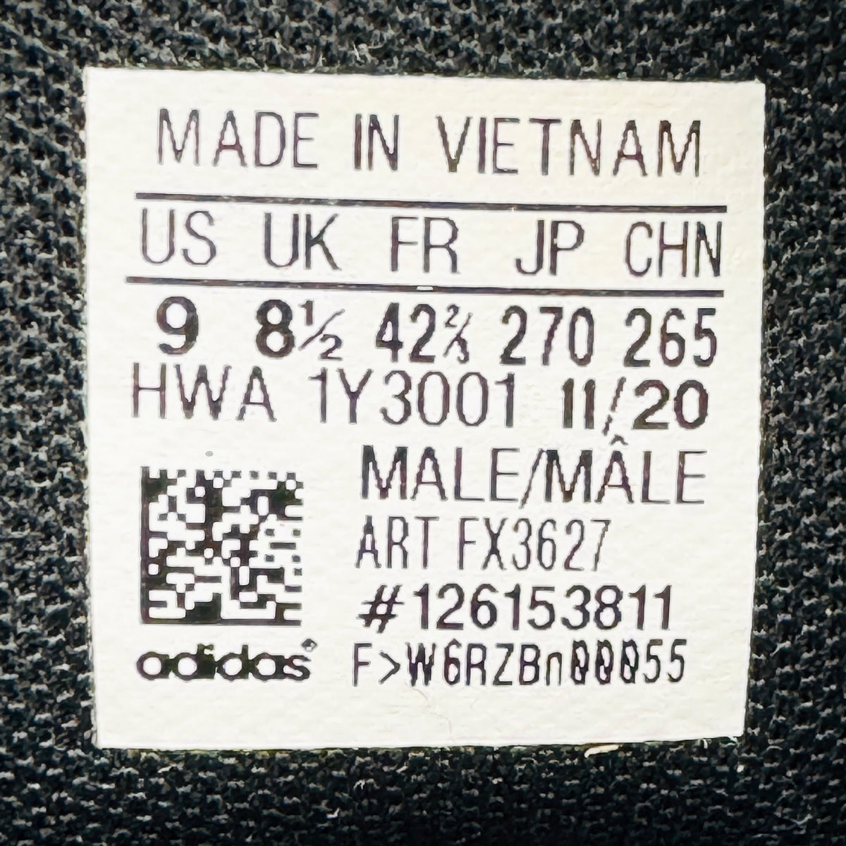 Adidas Response SR Shoes (Size 42.5) - FX3627