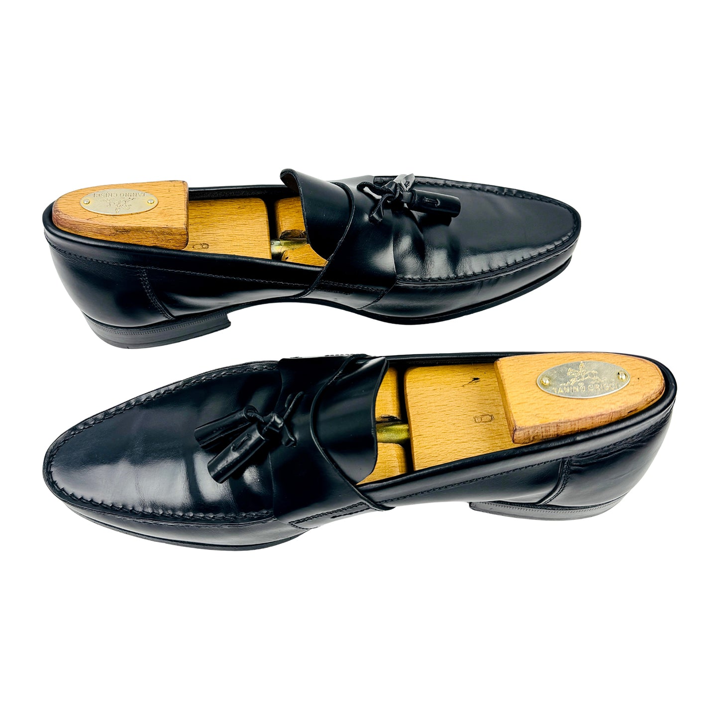 Prada Brushed Leather Tassel Loafers (Size 41.5/42)