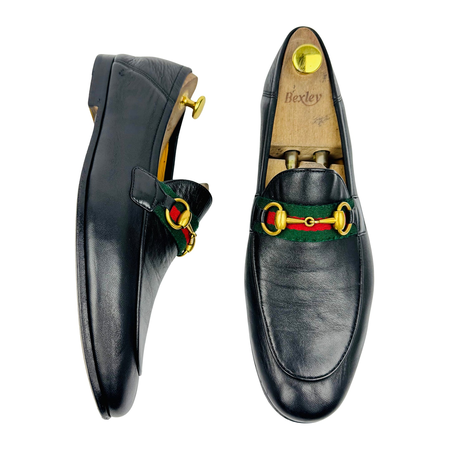 Gucci Men's Jordaan Black Leather Loafers (Size 42.5)