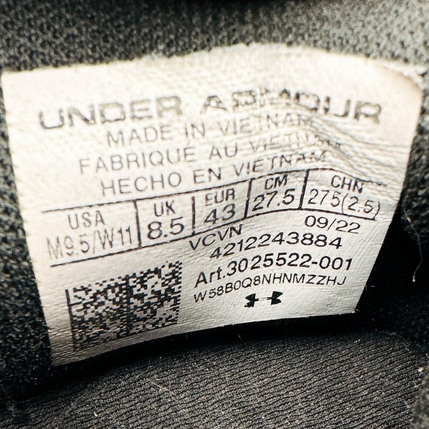 Under Armour Phantom 3 Storm Shoes (Size 42.5) - 3025522-001