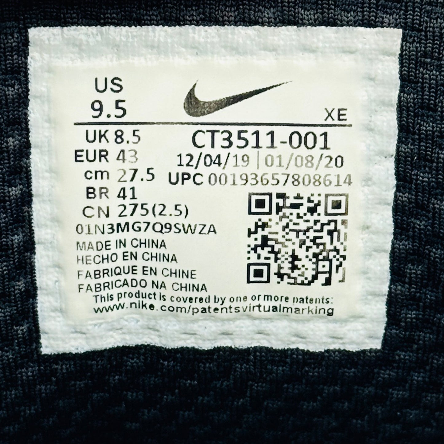 Nike Men's Run All Day 2 SE Shoes (Size 42.5/43) - CT3511-001