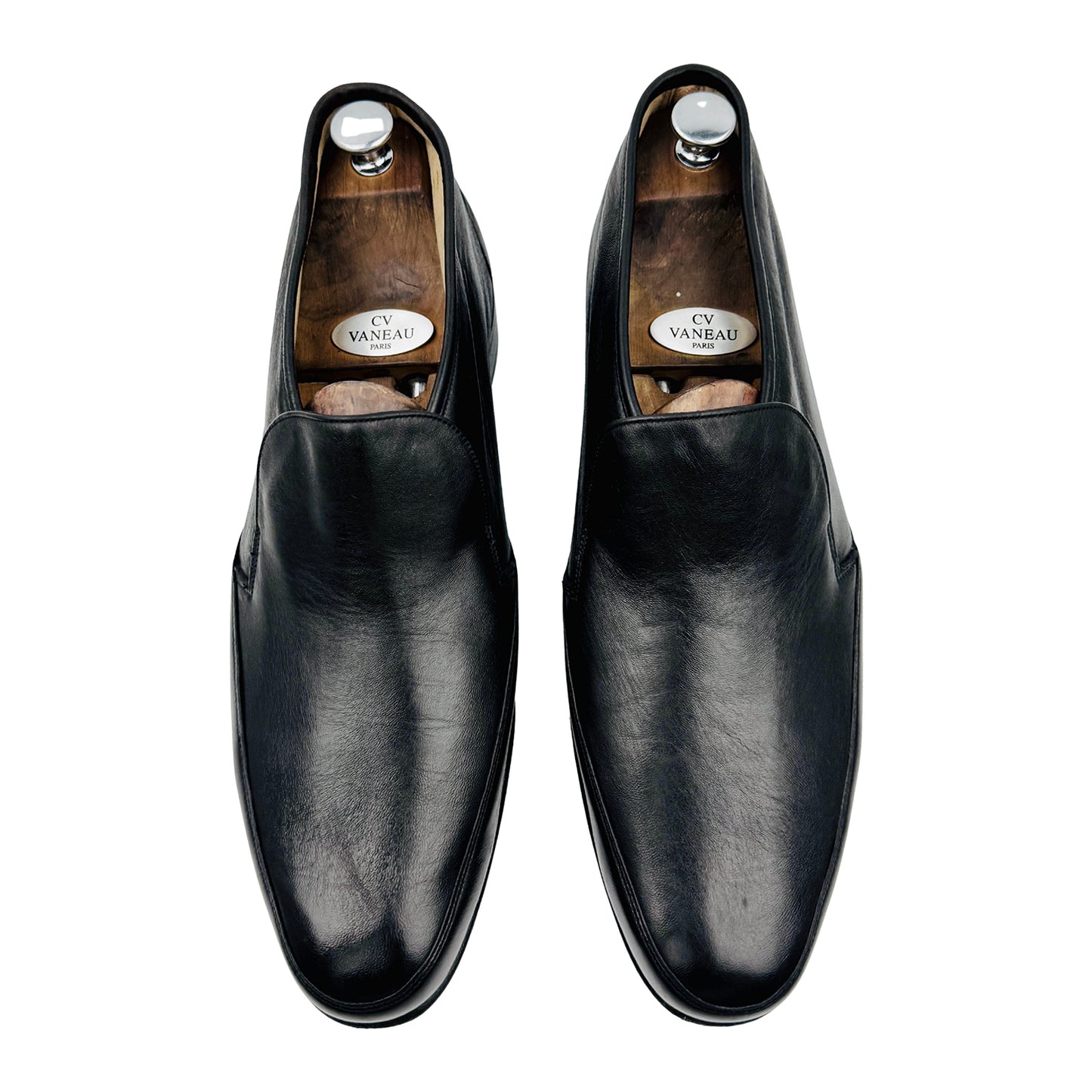 Bally Men's Black Leather Loafers (Size 45)