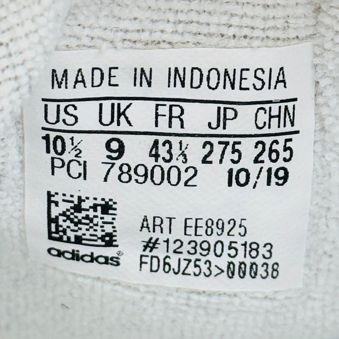 Adidas Continental 80 White Sneakers (Size 43.5) - EE8925