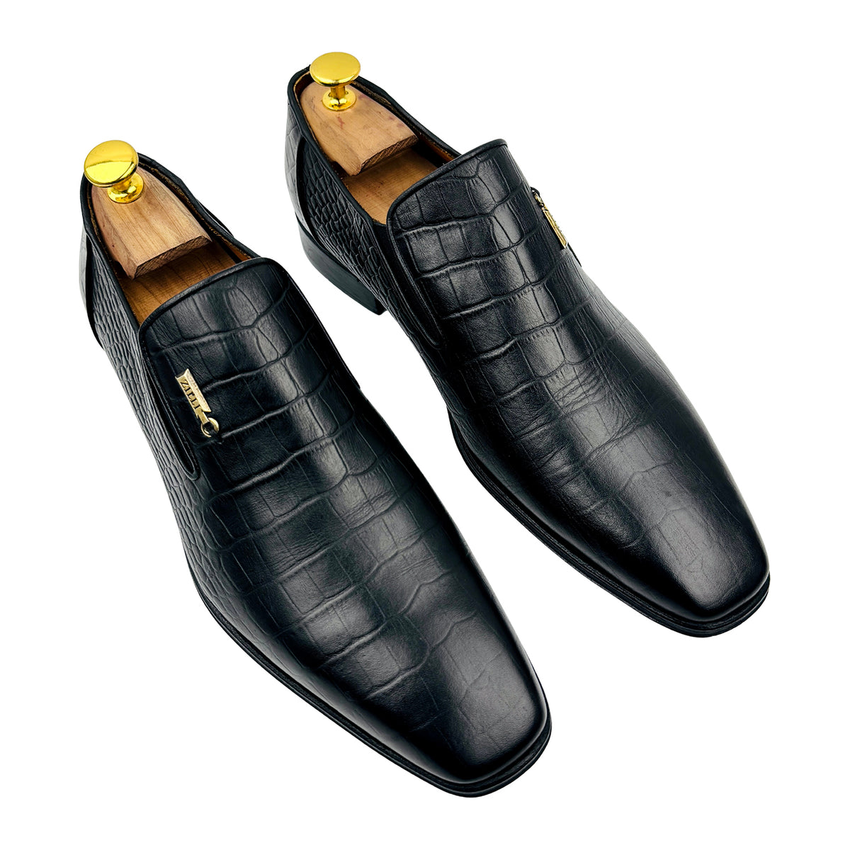 Zilli Black Crocodile Leather Loafers (Size 42)