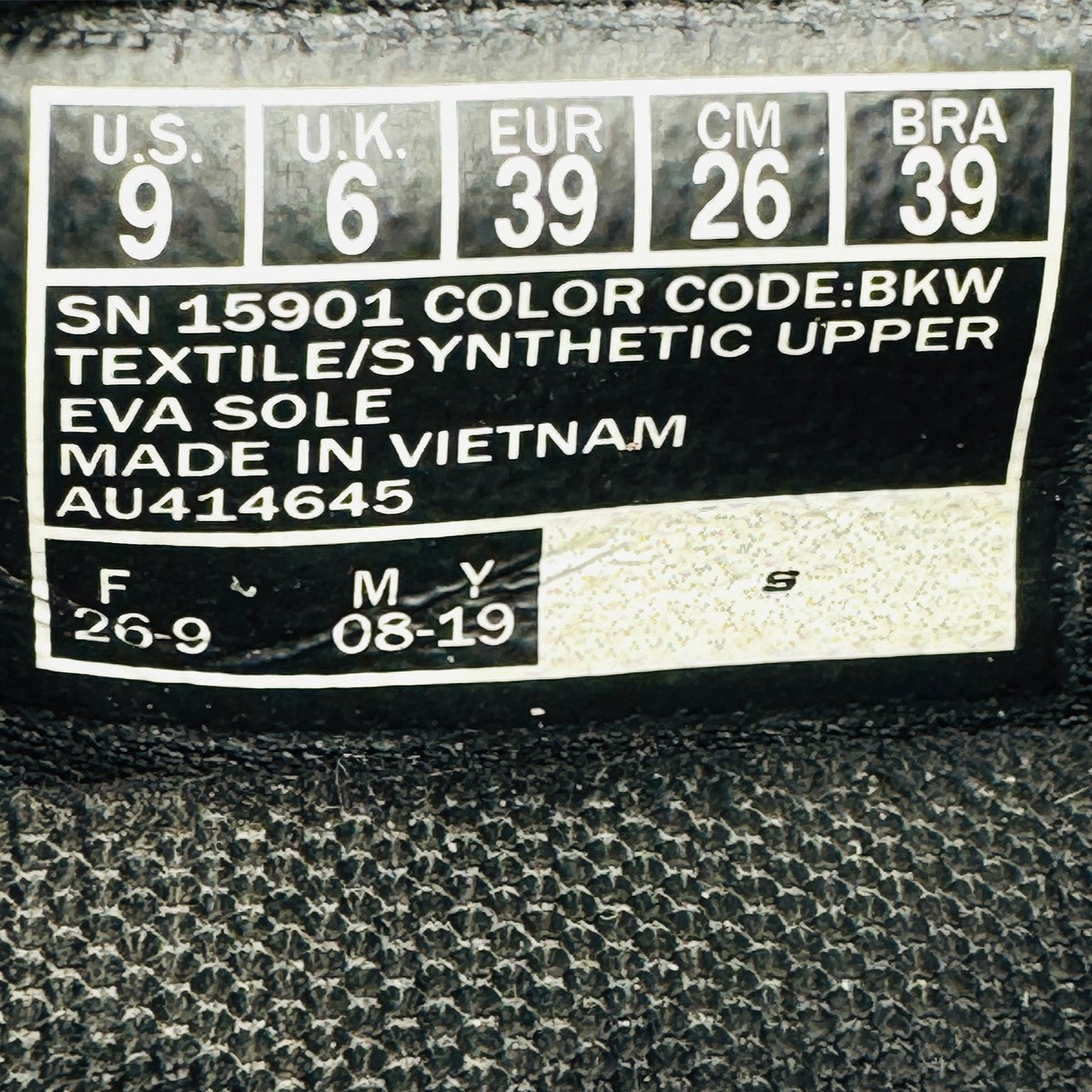 Skechers GOwalk 5 'Black White' Shoes (Size 39) - 15901 BKW