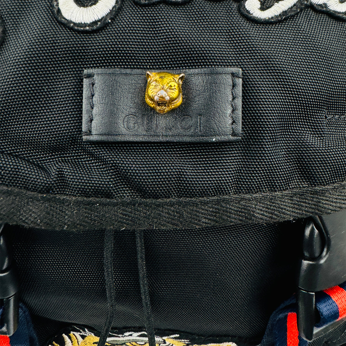 Gucci Techpack Tiger Head Embroidered Backpack - 429037