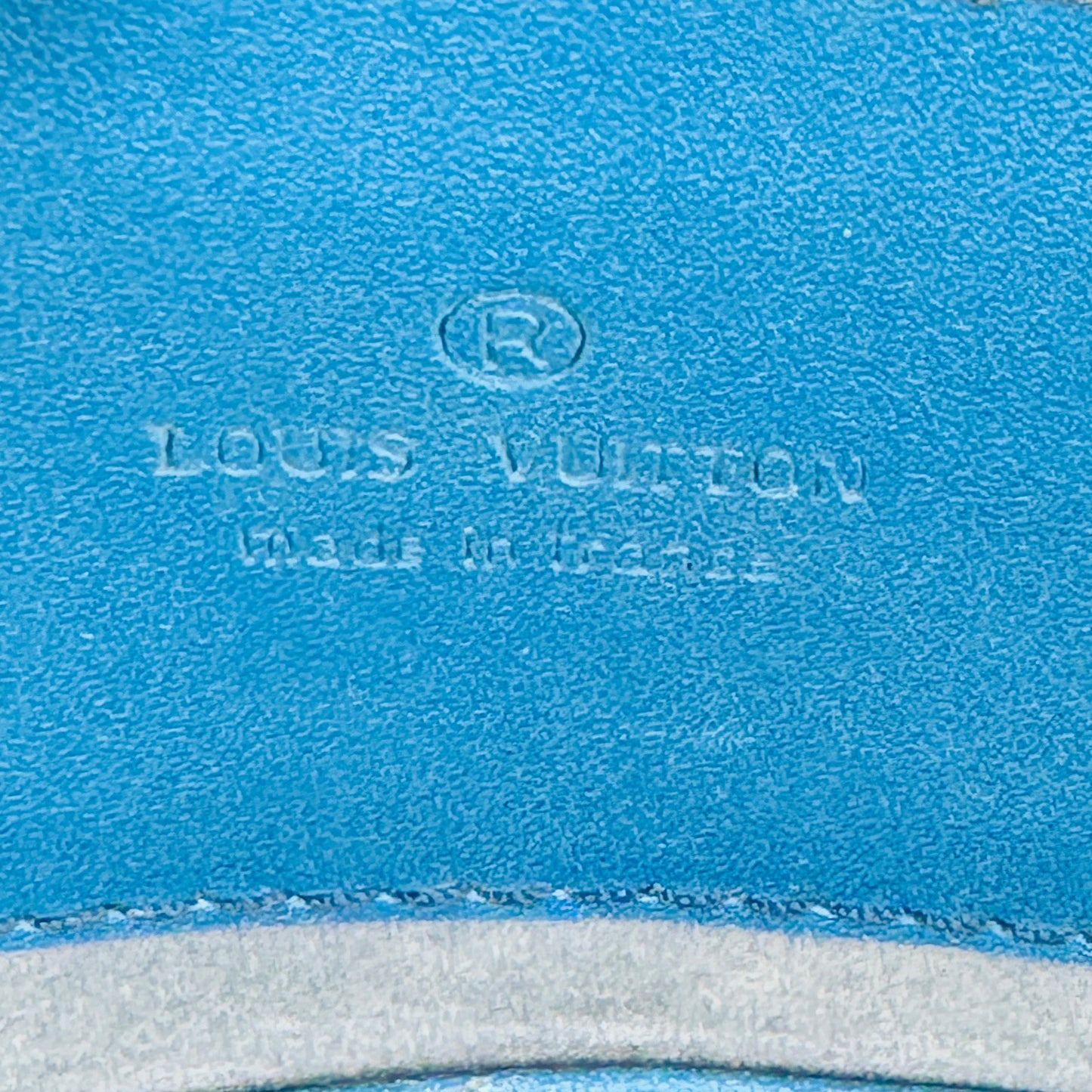 Louis Vuitton Cluny Blue Leather Shoulder Bag