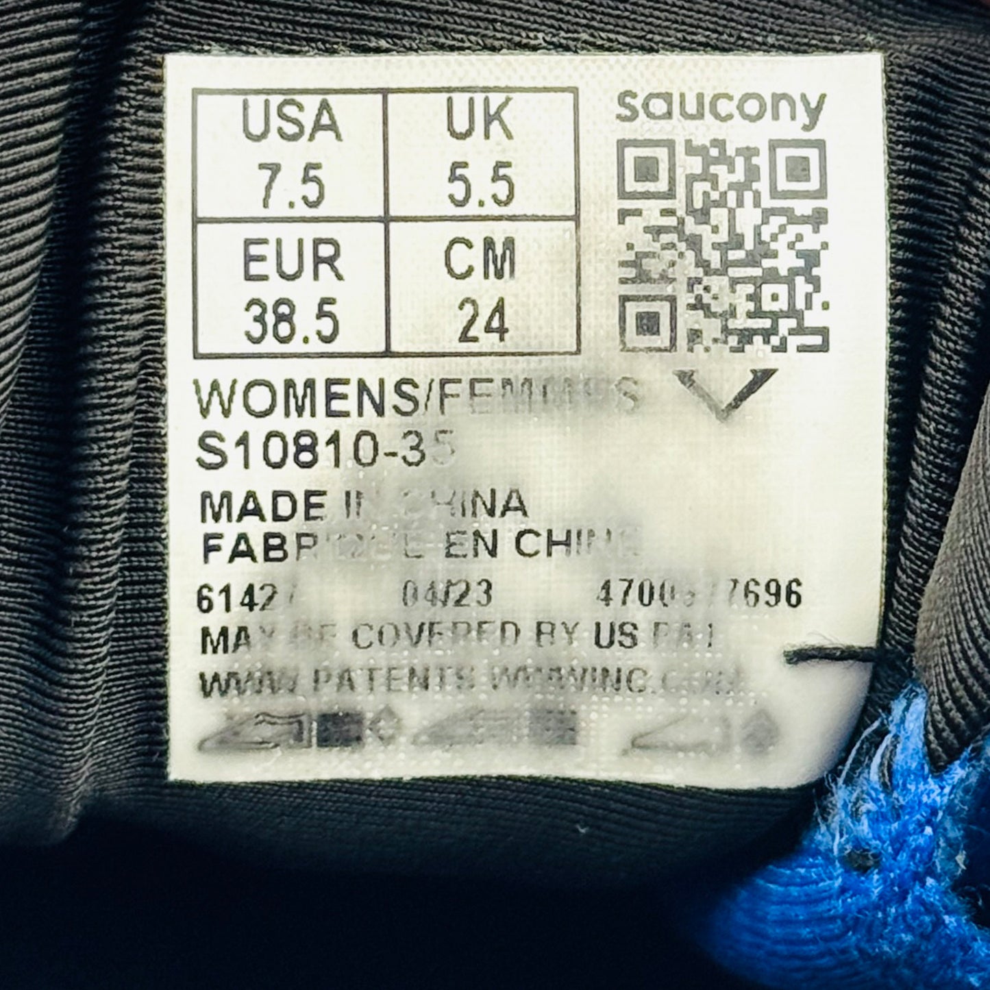 Saucony Guide 16 Blue Shoes (Size 38.5) - S10810-35