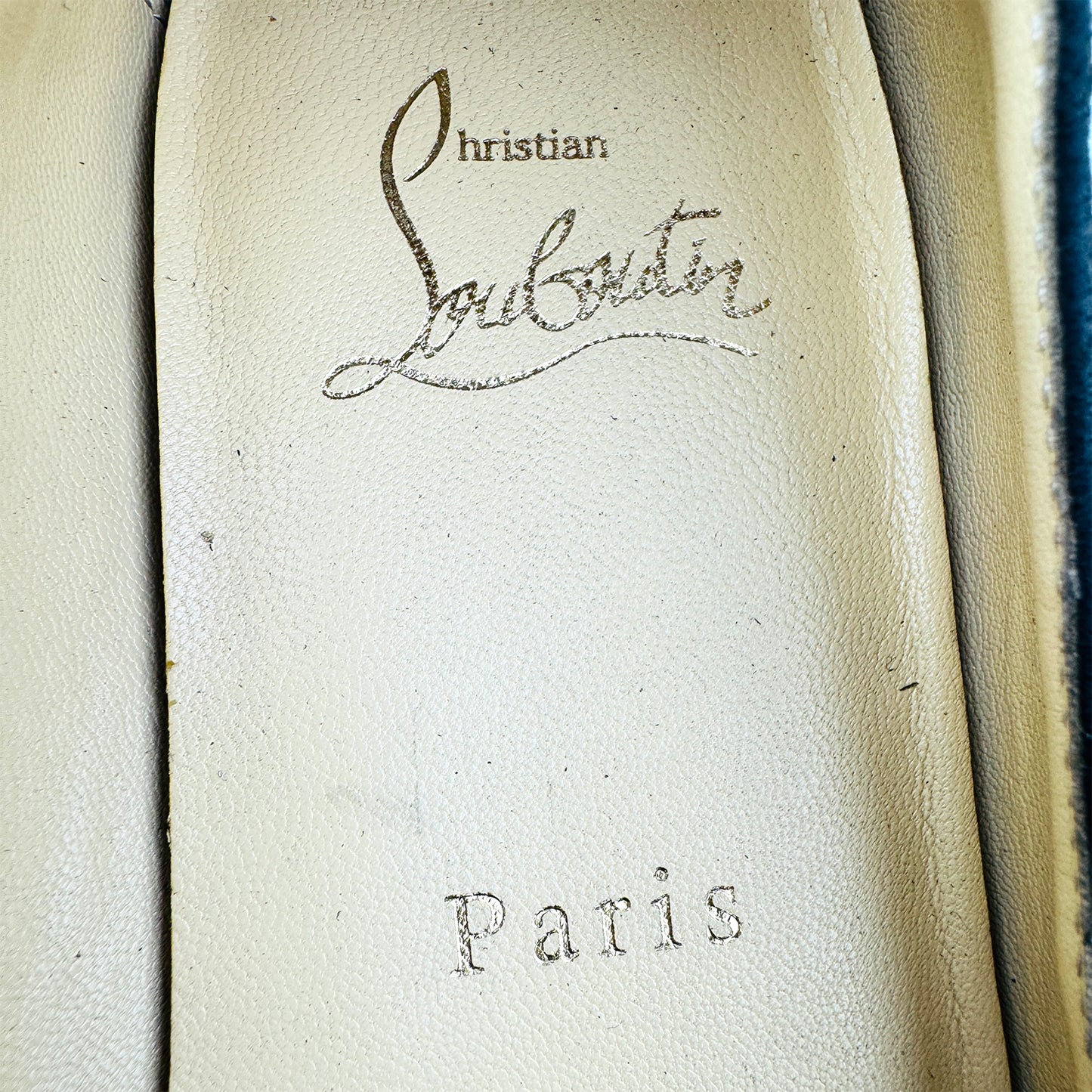 Christian Louboutin Anjalina Spiked Ballet Flats (Size 37)