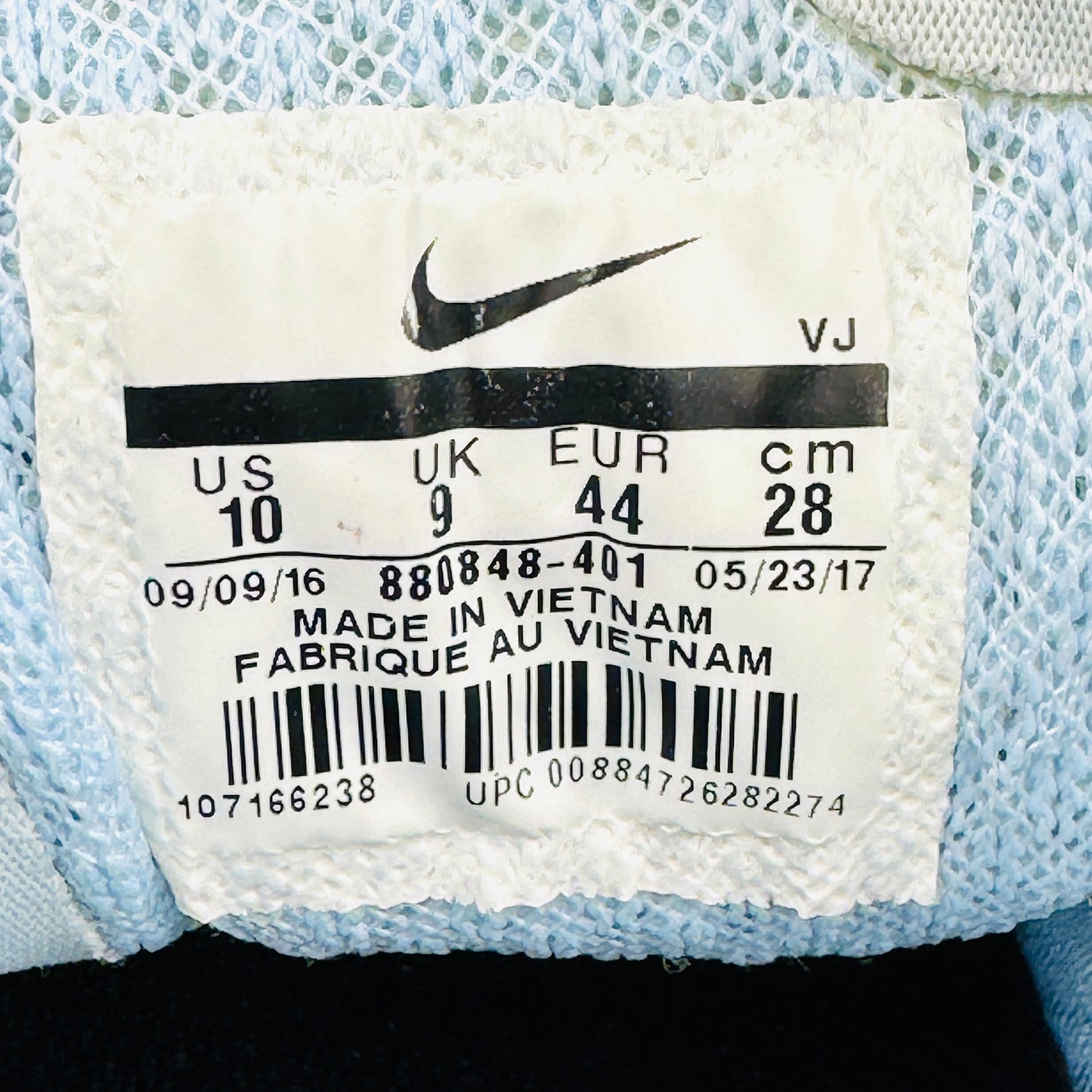 Nike Zoom Fly Ice Blue Shoes (Size 44) - 880848-401