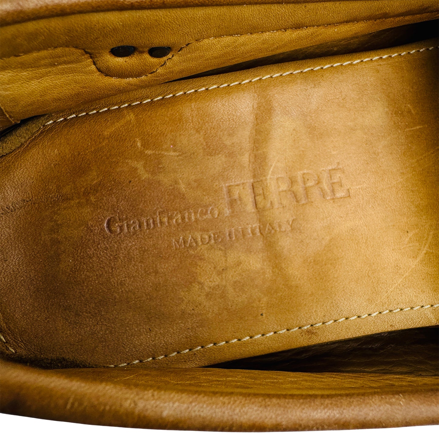Gianfranco Ferré Men's Beige Driving Loafers (Size 42)