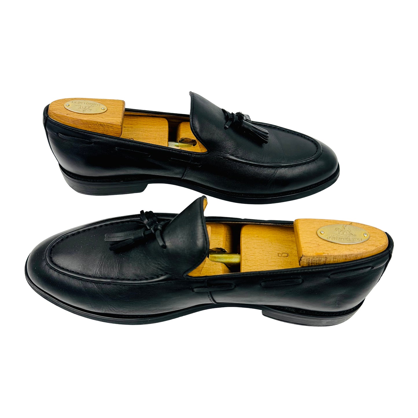 Terende Men's Black Tassel Loafer (Size 42.5)