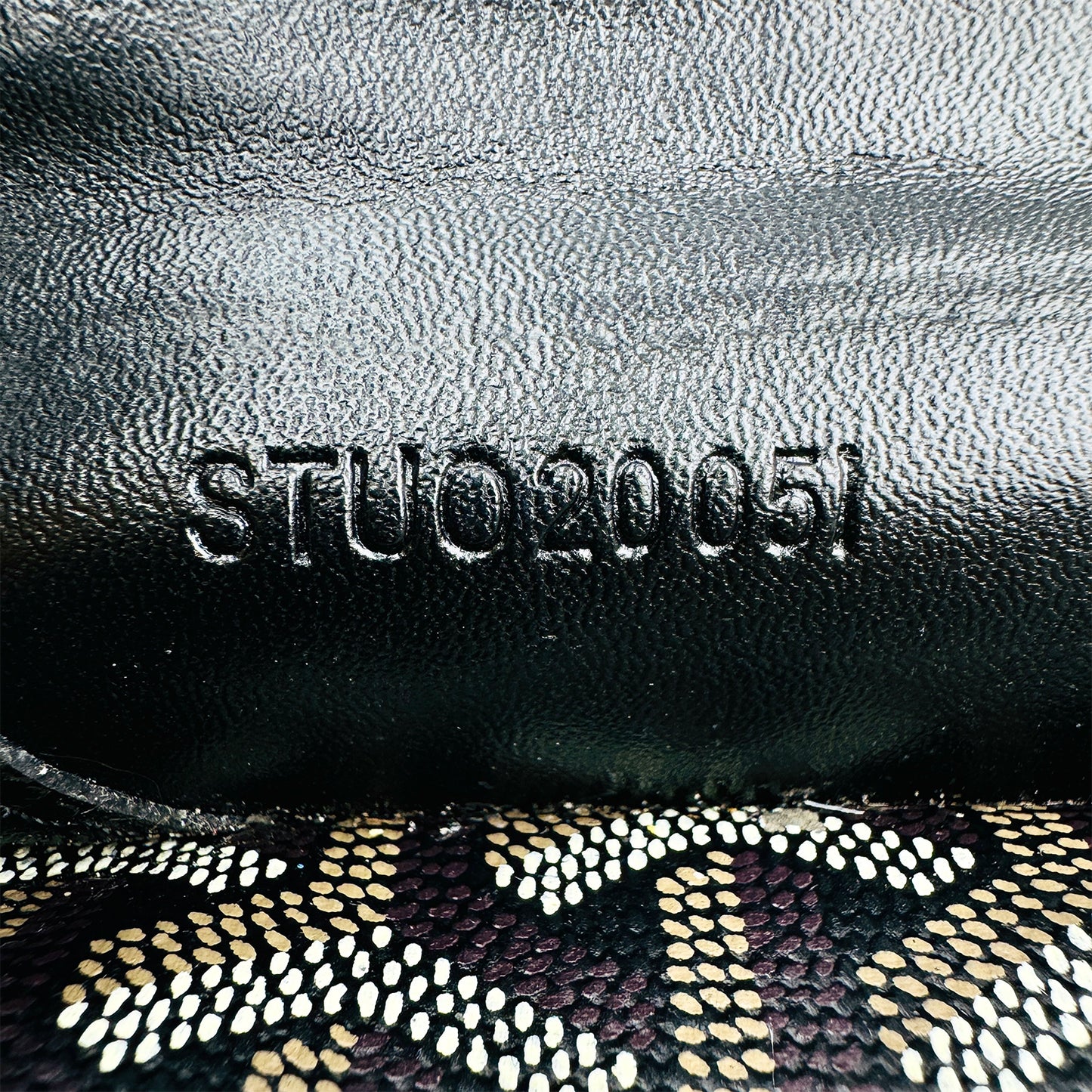 Goyard Saint Louis Goyardine Black Pouch