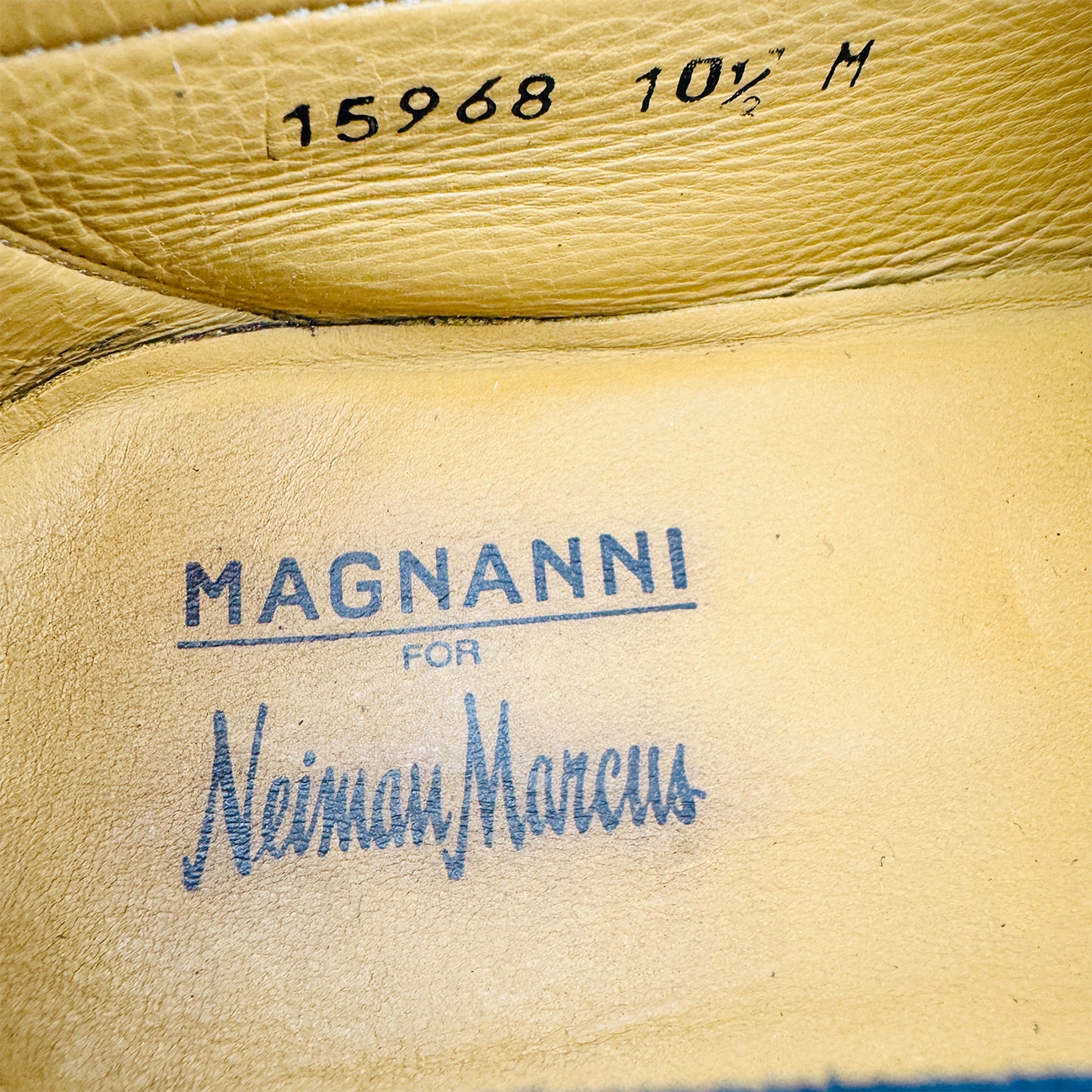 Magnanni Men's Navy Blue Horsebit Loafers (Size 44/44.5)