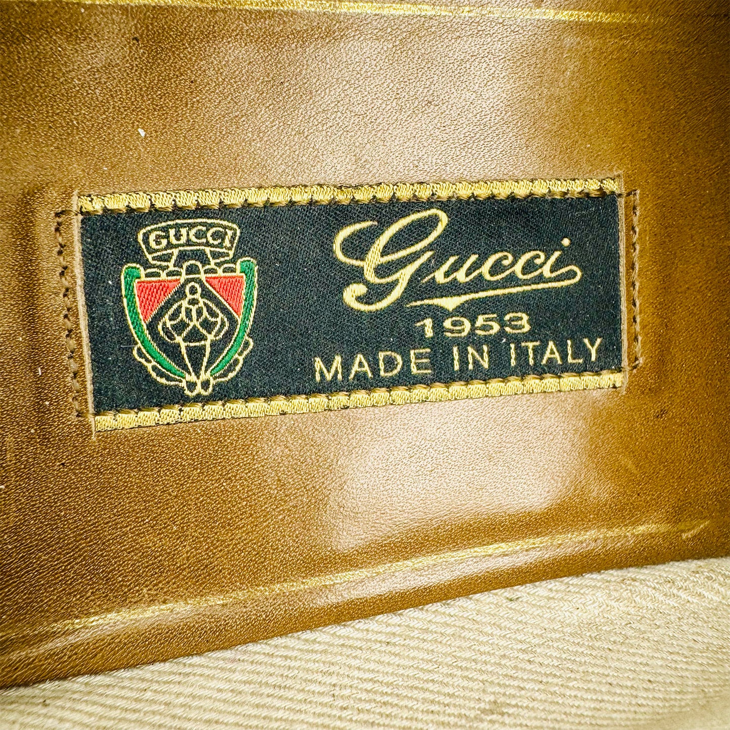 Gucci Men's Two-Tone Brown Loafers (Size 43.5)