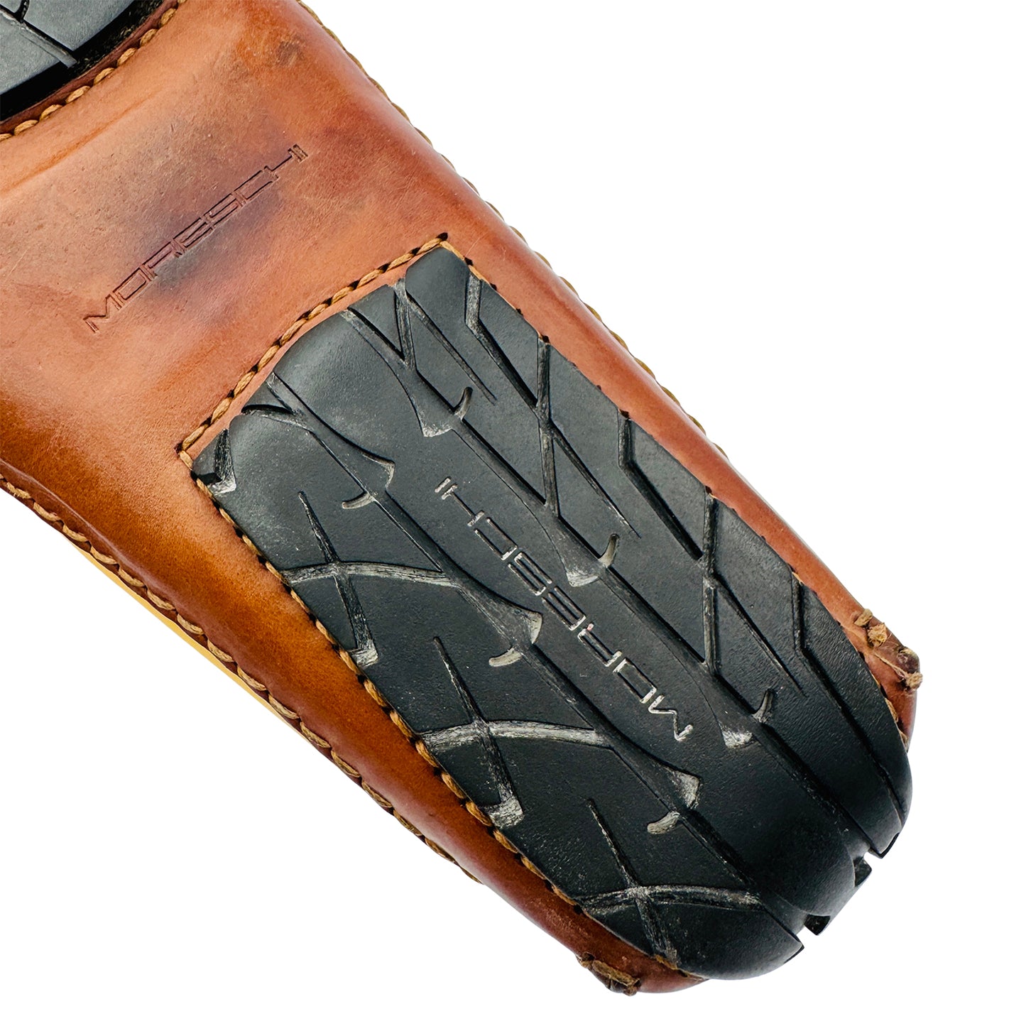 Moreschi Yellow and Brown Dotted Loafers (Size 43/43.5)