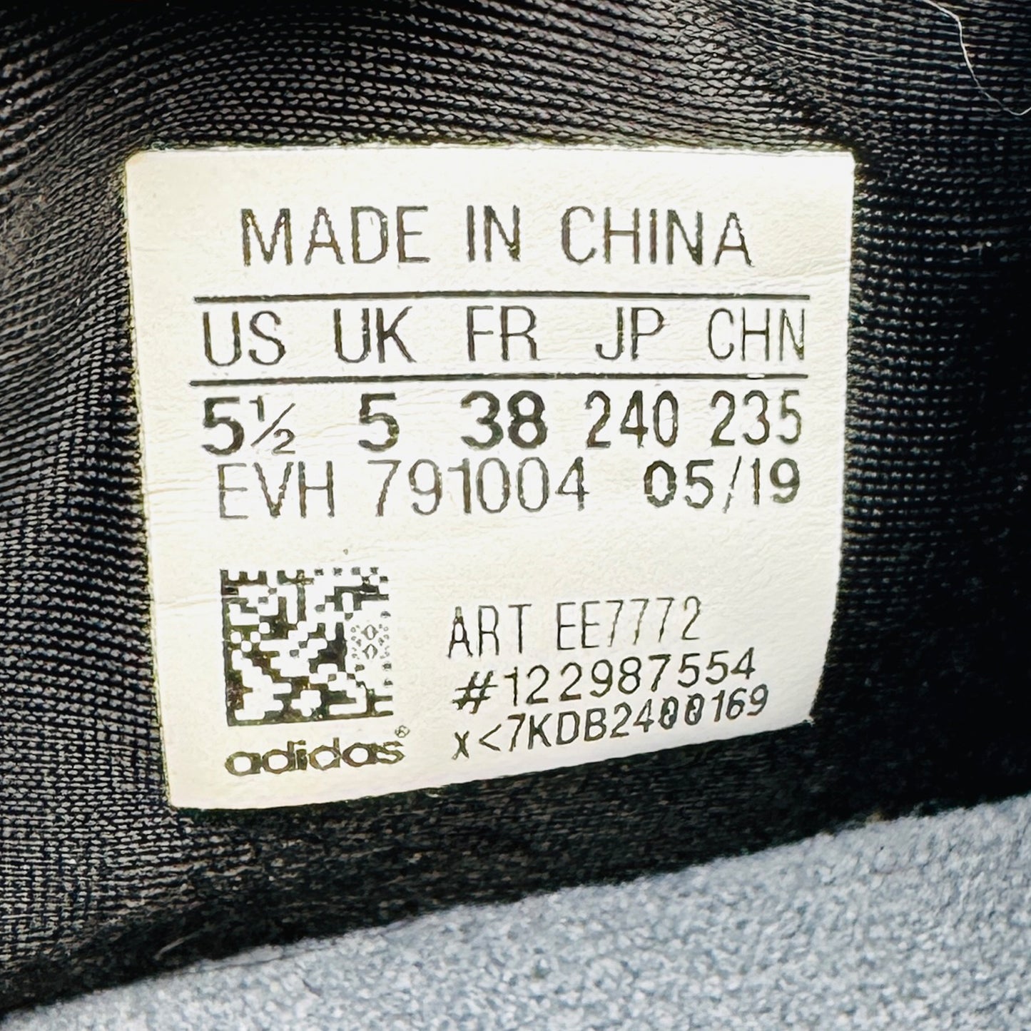 Inside Made, Size, Code printing image of Adidas Ozweego Black Sneakers (Size 38) - EF0158