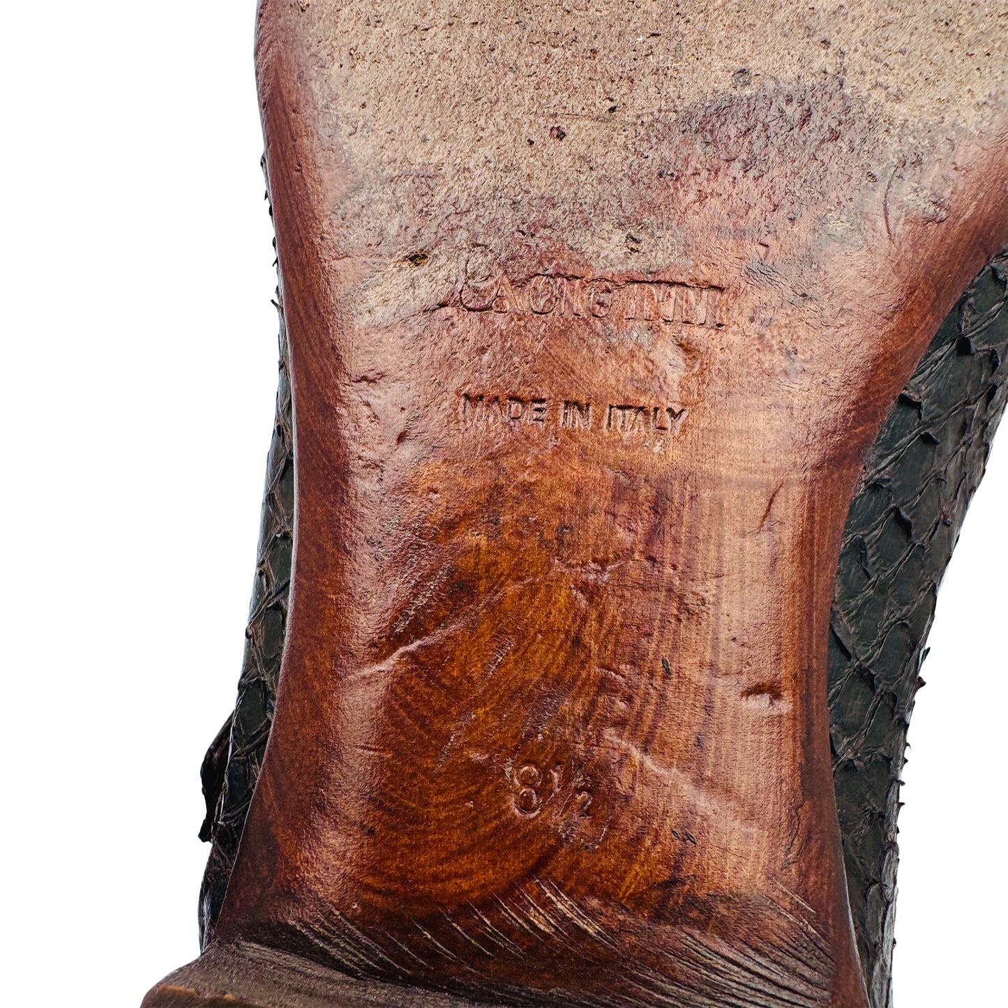 Cesare Paciotti Brown Exotic Leather Python Shoes (Size 42.5/43)