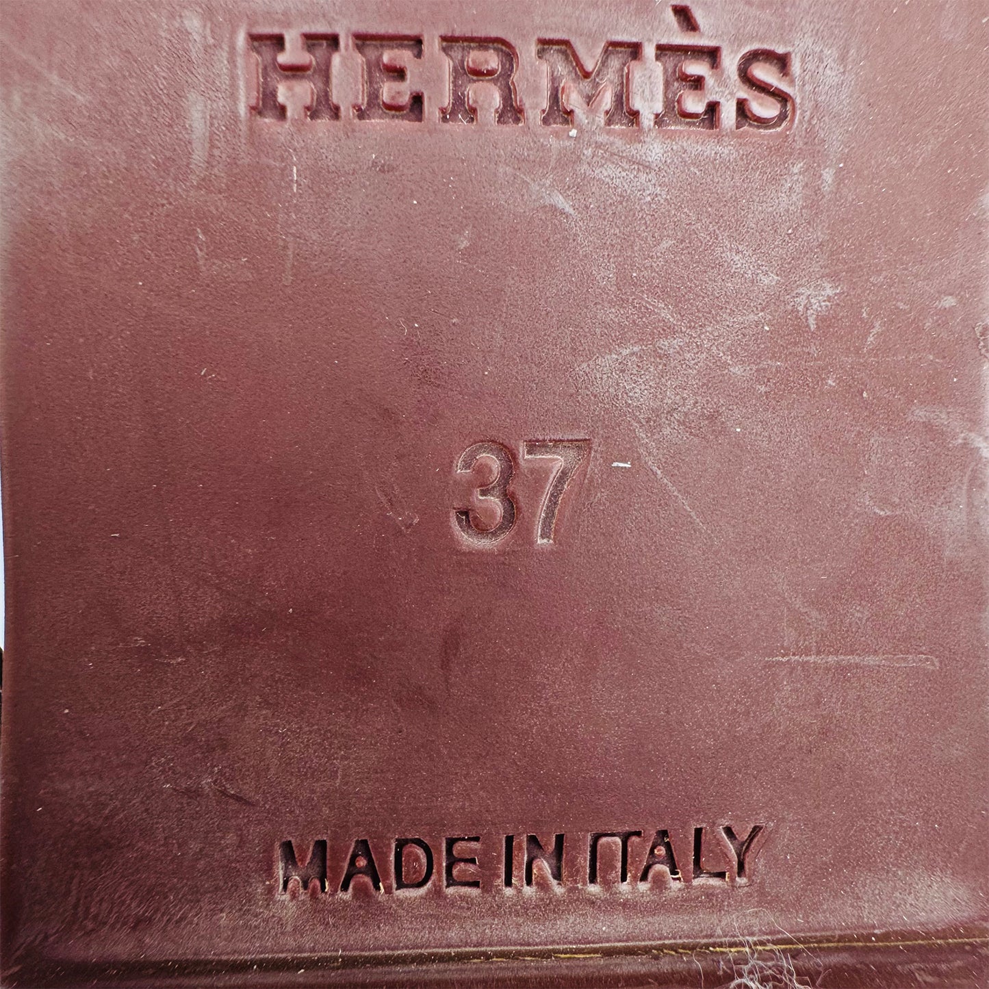 Hermès Women's Egerie 'Burgundy' Sandal Slippers (Size 37)