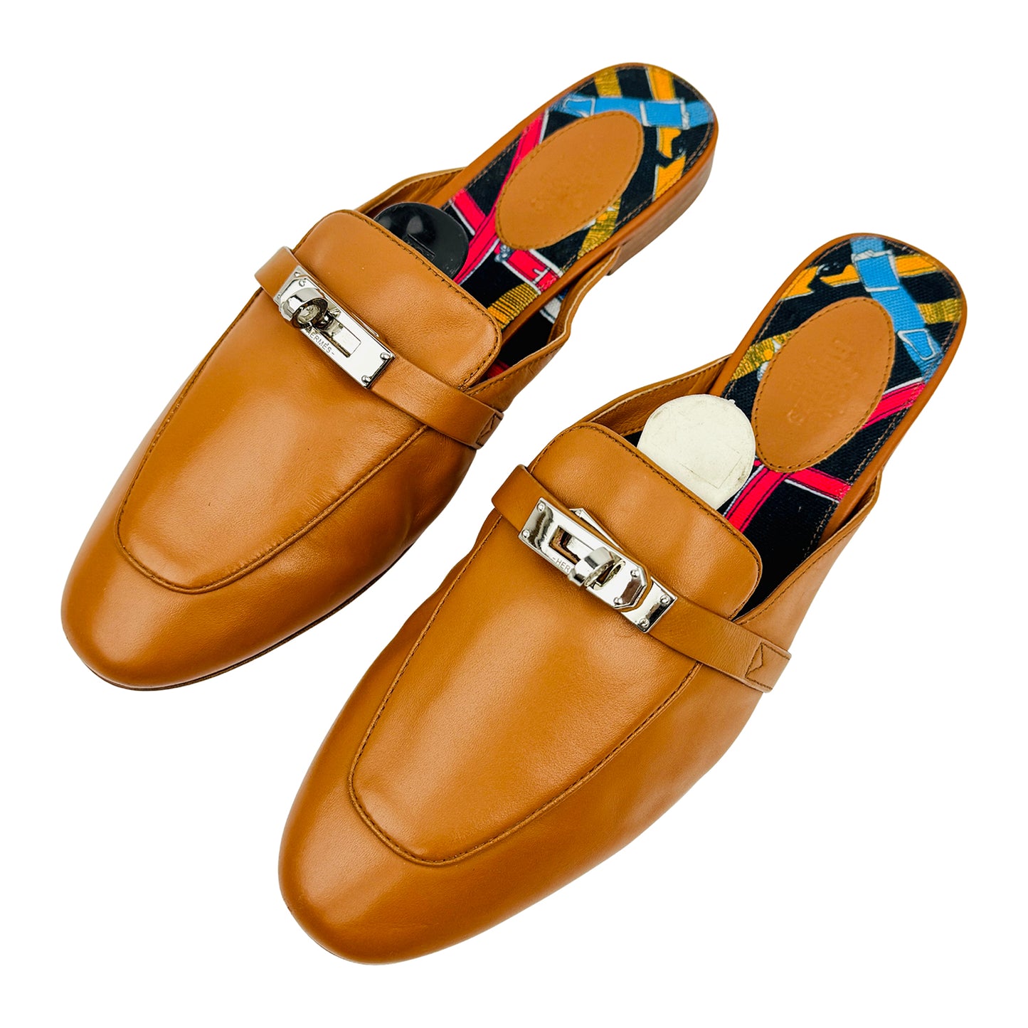 Hermès Oz Brown Leather Mules (Size 40)