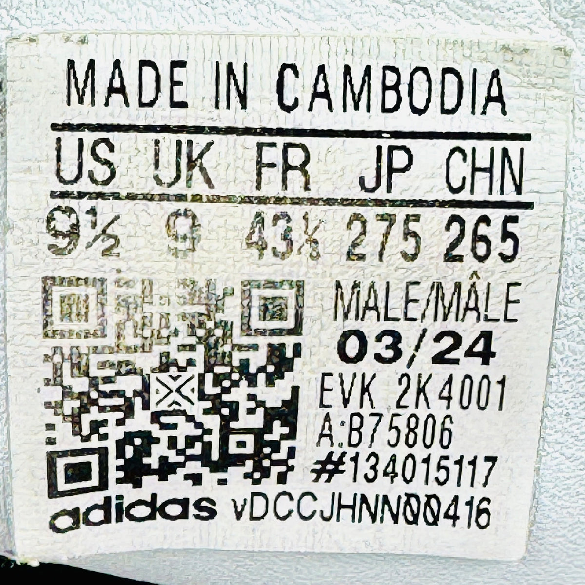 Adidas Samba OG Sneakers (Size 43/43.5) - B75806