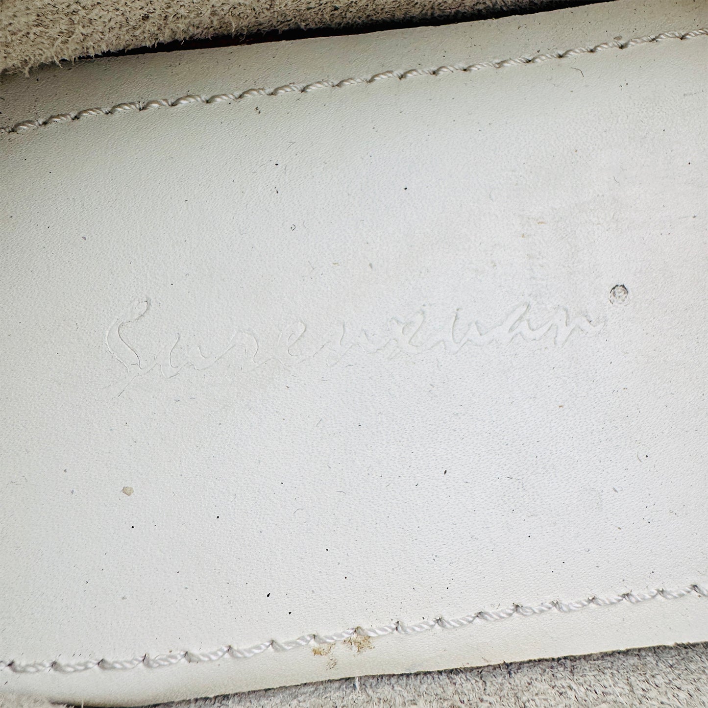 Imported Men's White Leather Loafers (Size 42/42.5)