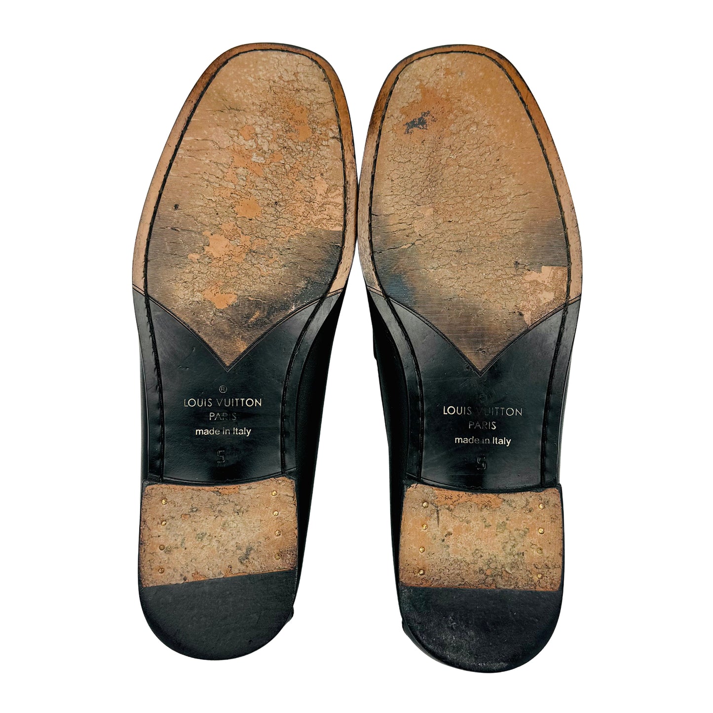 Louis Vuitton Montaigne LV Logo Black Loafer (Size 41/41.5)