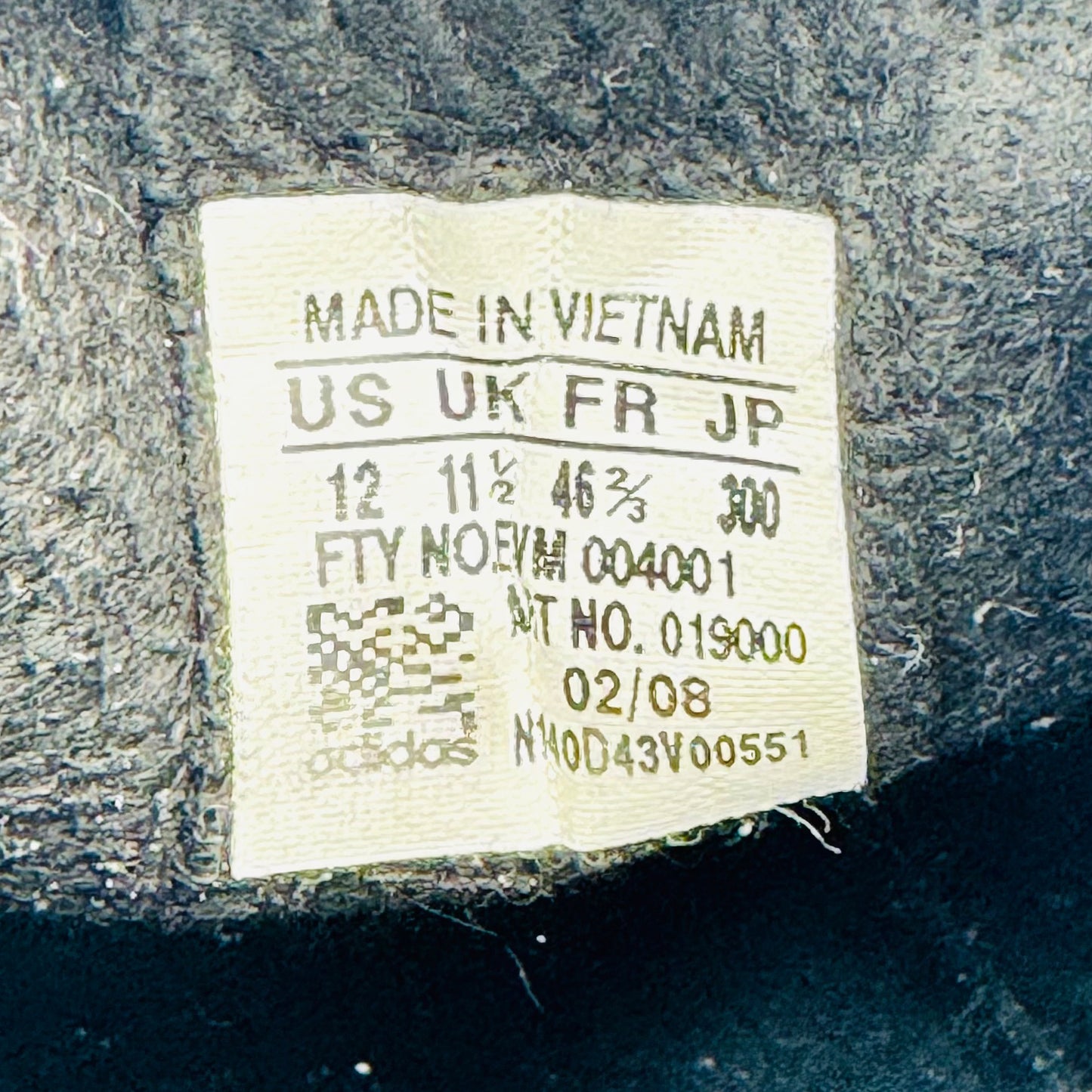 Adidas Samba 'Core Black' Sneakers (Size 46.5) - 019000