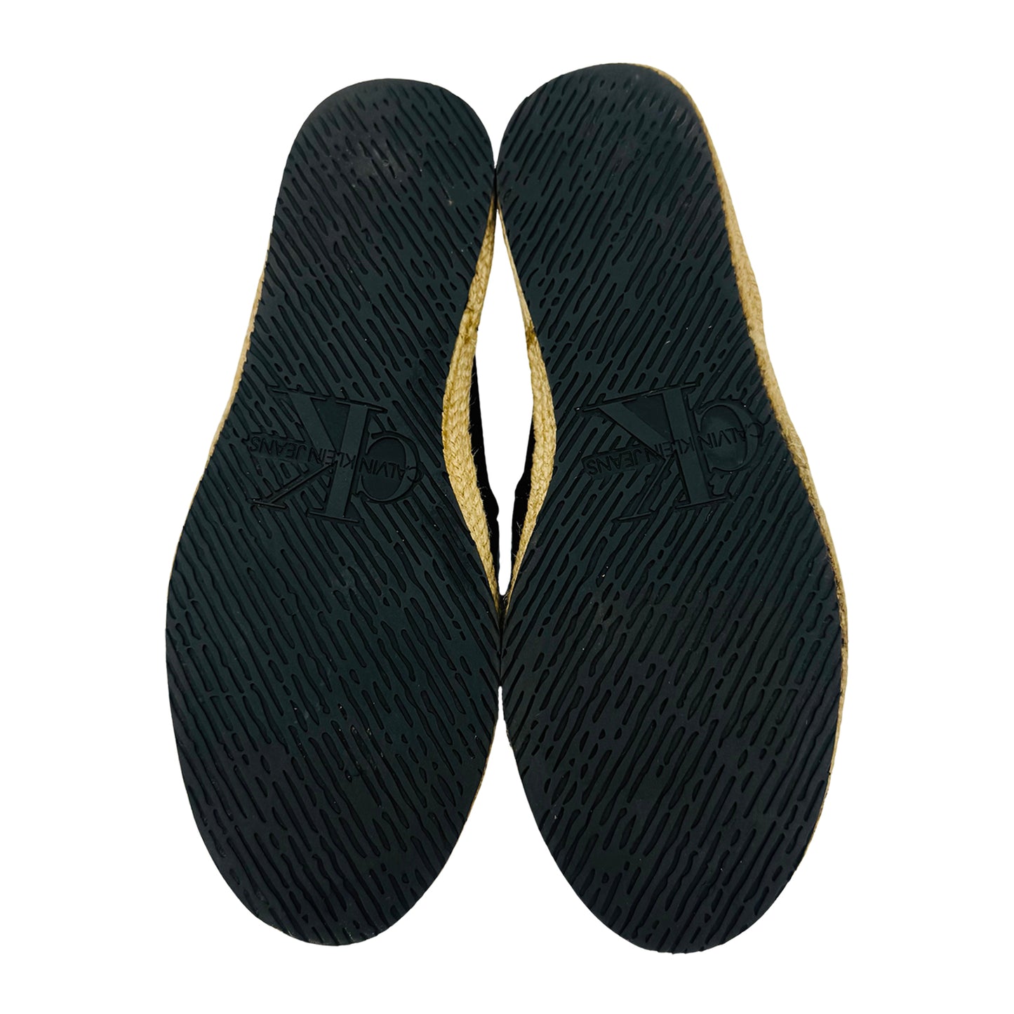 Calvin Klein Jeans Mono Seasonal Black Espadrilles (Size 37)