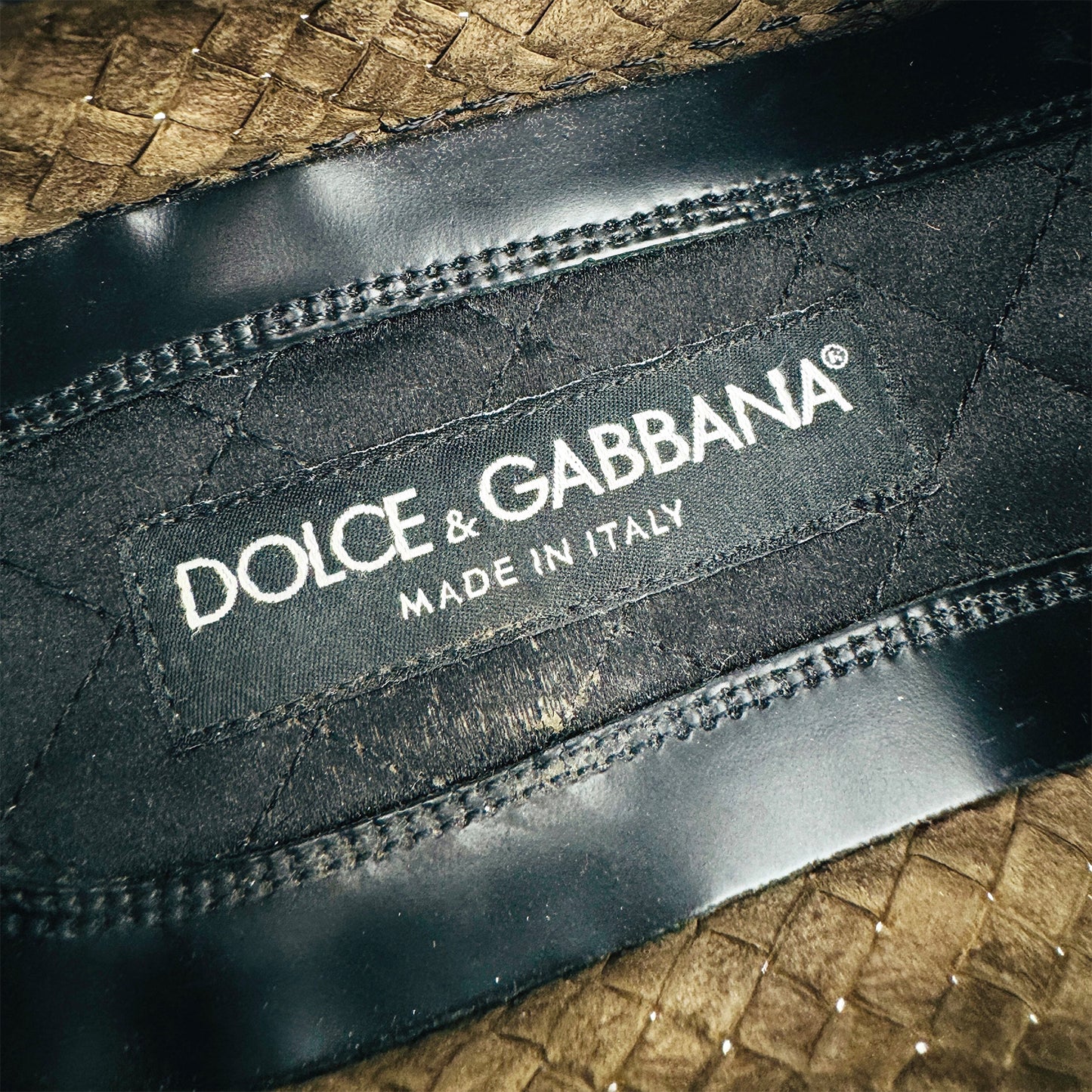 Dolce & Gabbana Buffalo Leather Slip On Shoes (Size 41)