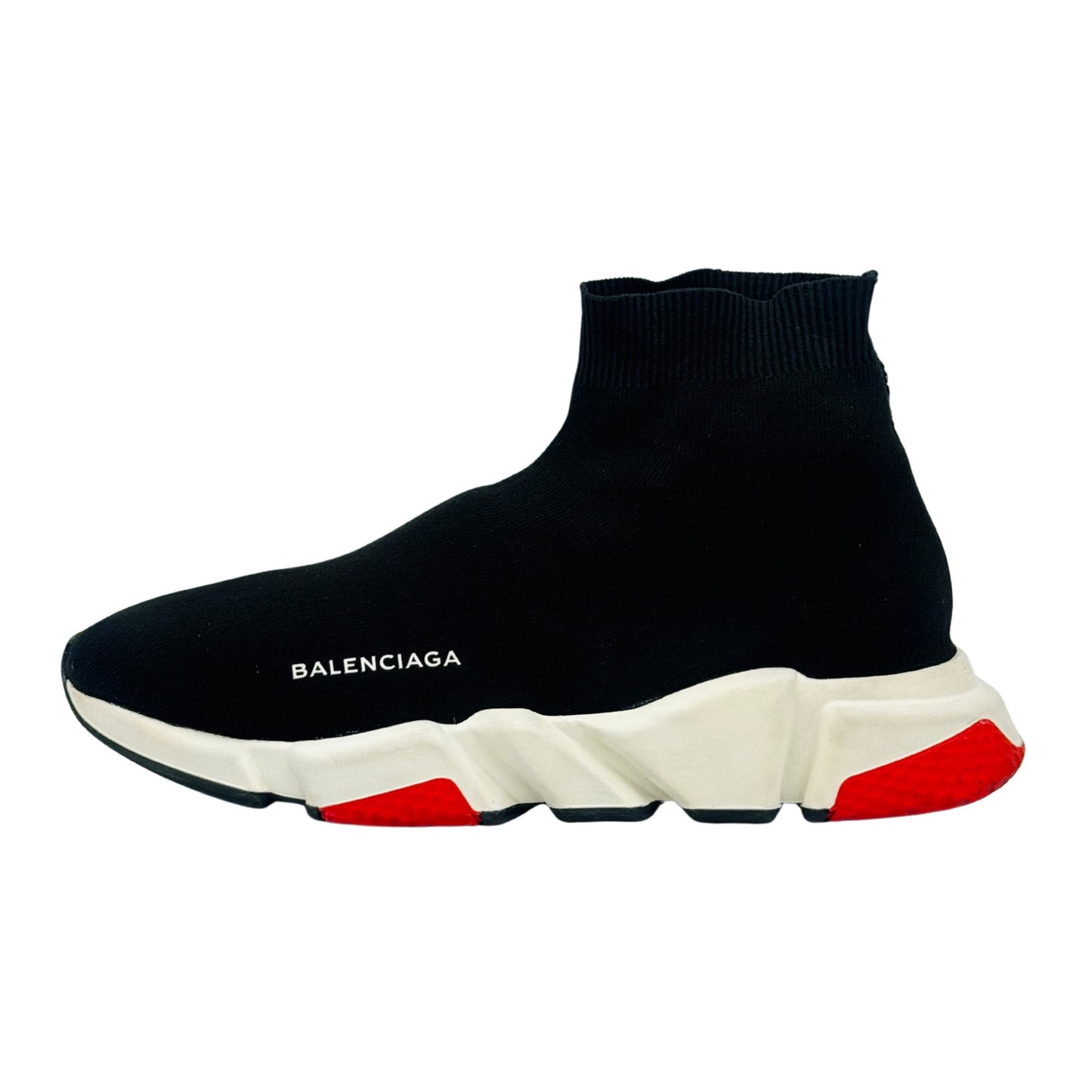 Balenciaga Speed Trainer 'Black White Red' Shoes (Size 43)
