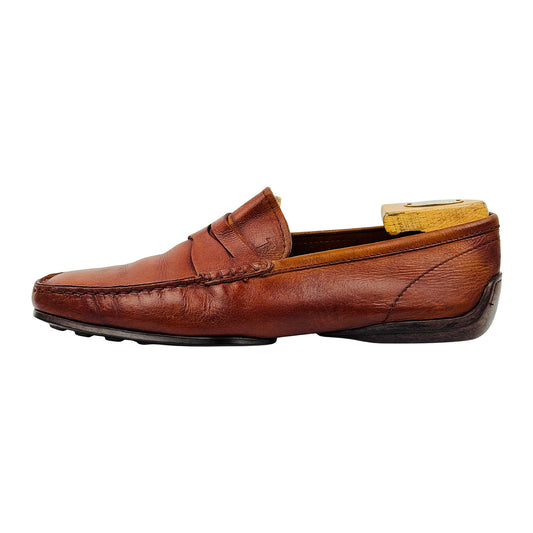 Tod’s Men's Brown Leather Penny Loafers (Size 43.5)