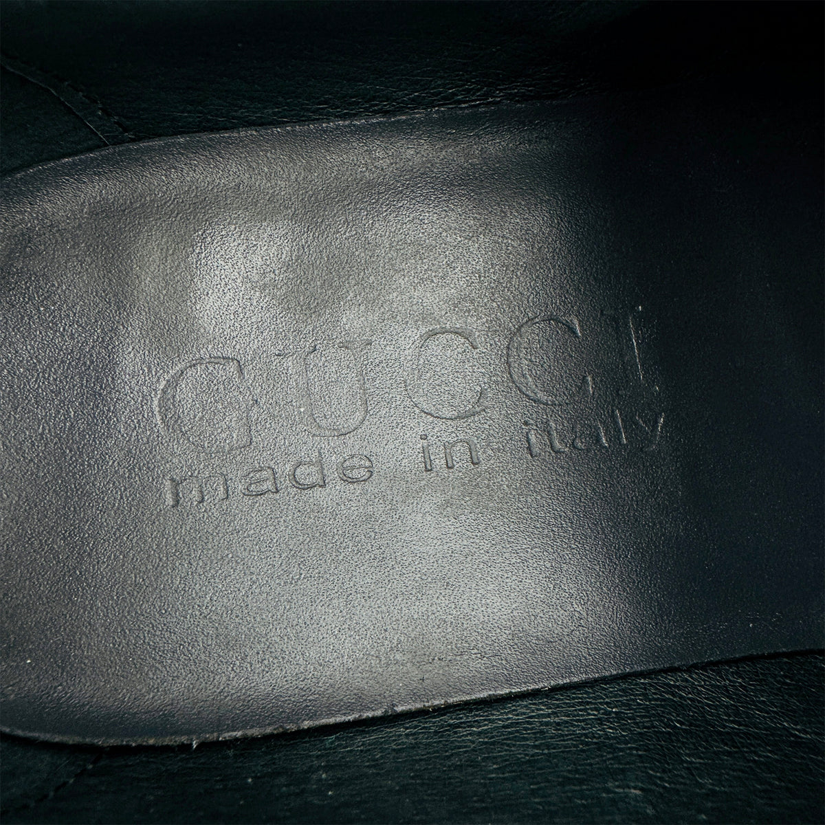 Gucci Black Leather Single Monk-Strap Shoes (Size 42/42.5)