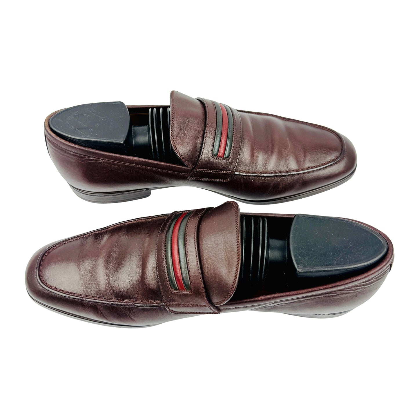 Gucci Men's Brown Leather Loafers (Size 39)