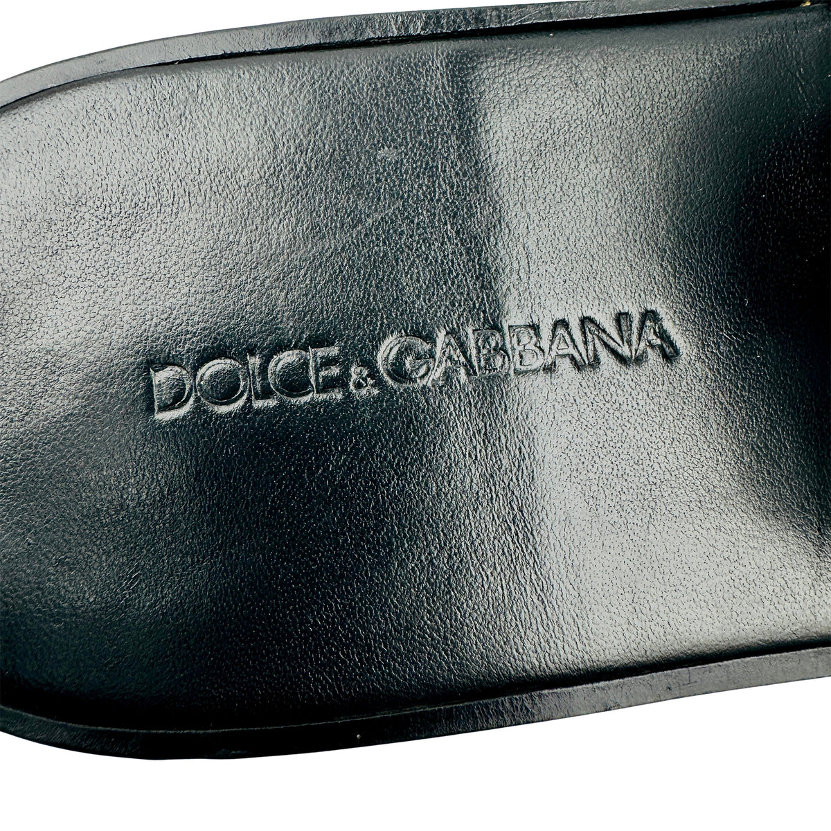 Dolce & Gabbana Calfskin Leather Slides (Size 44/44.5) - A80397A036380999