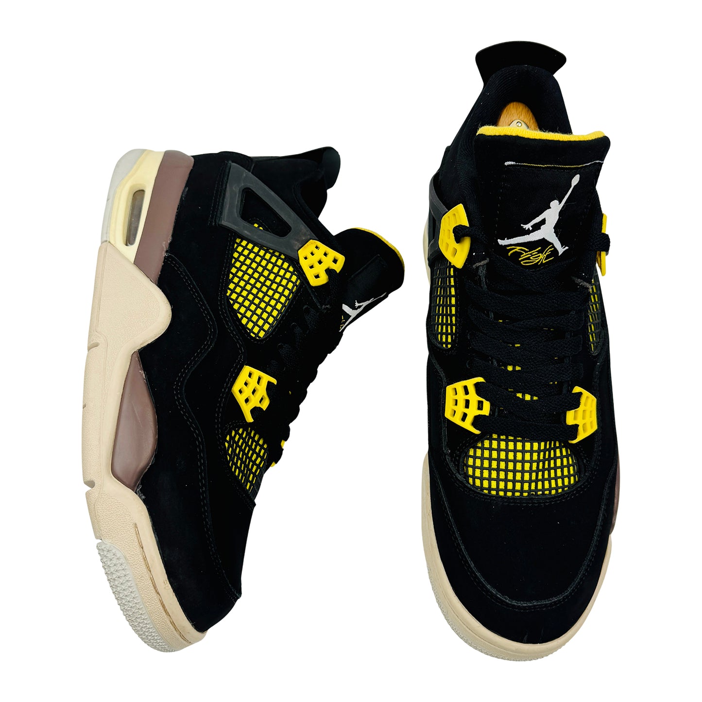 Nike Air Jordan 4 Retro 'Thunder' Sneakers (Size 42) - 408452-017