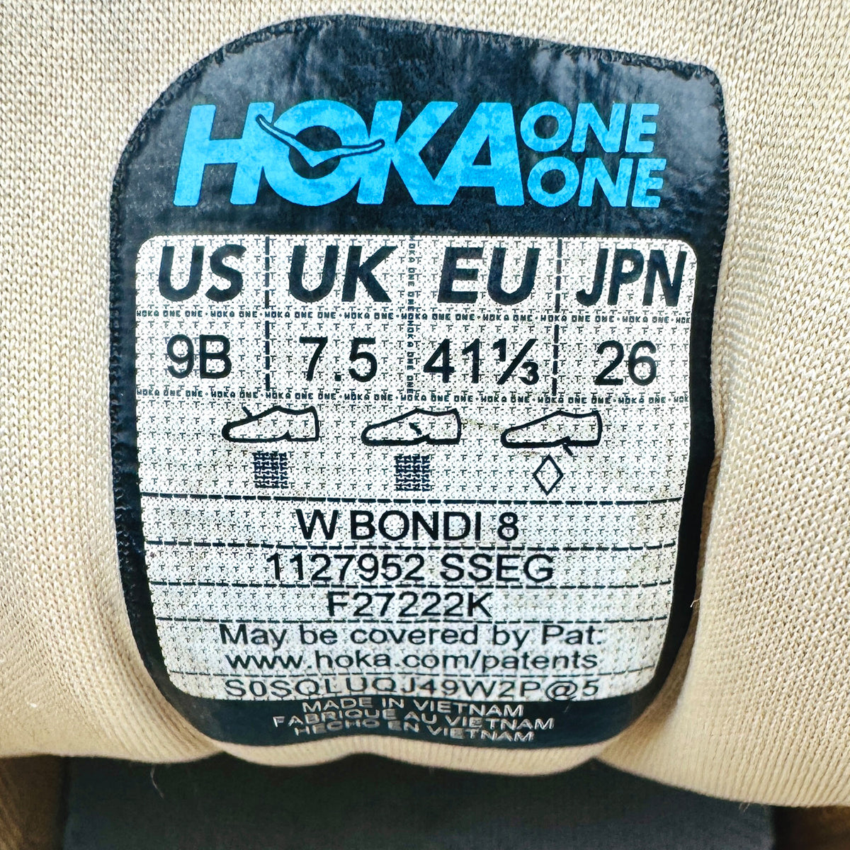 Hoka Bondi 8 'Shifting Sand' Shoes (Size 41.5) - 1127952-SSEG