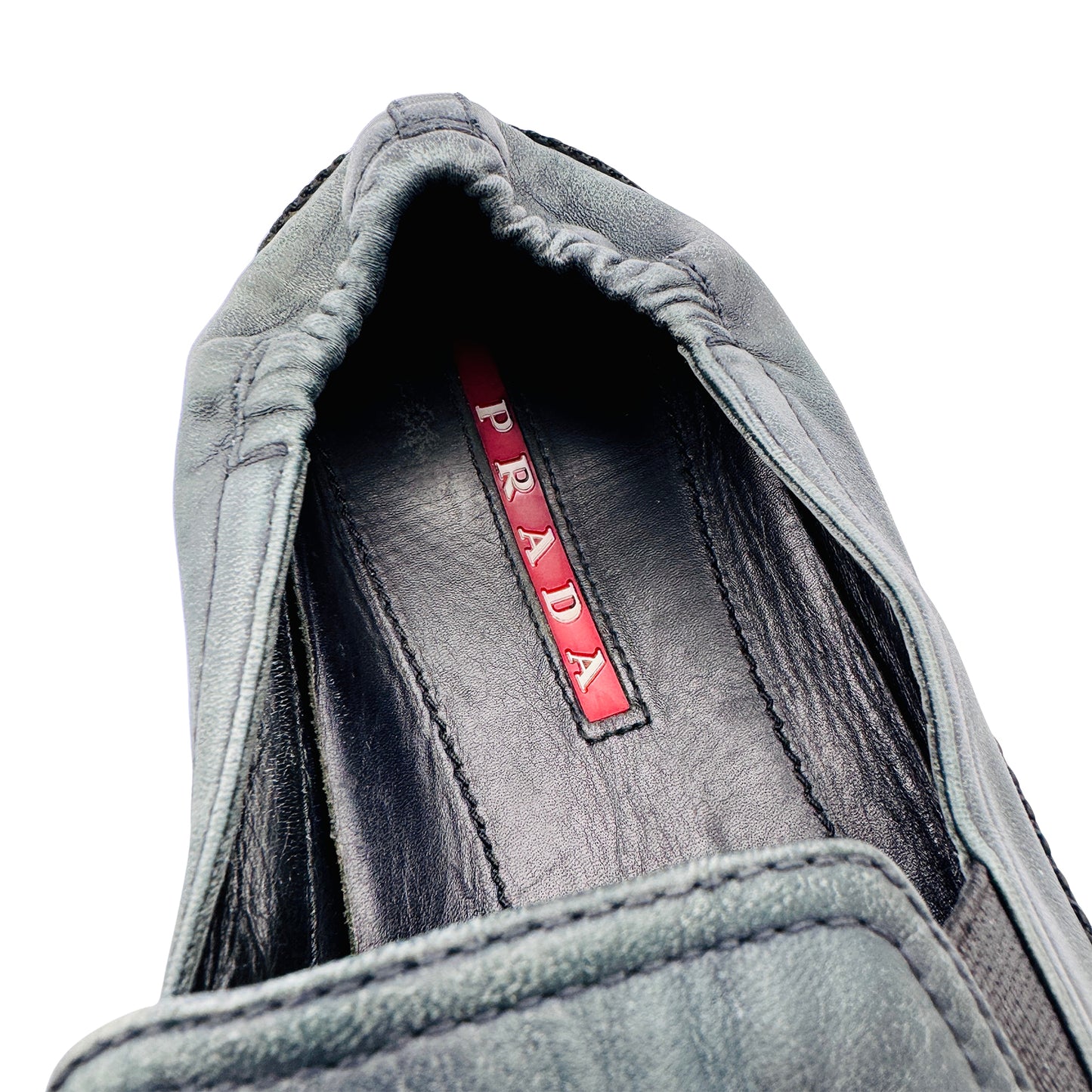 Prada Men's Casual Two Tone Leather Slipons (Size 42.5/43)