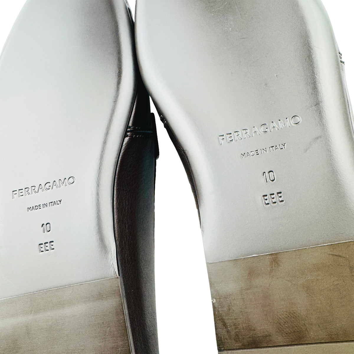Salvatore Ferragamo Debros Leather Loafers (Size 44/44.5)