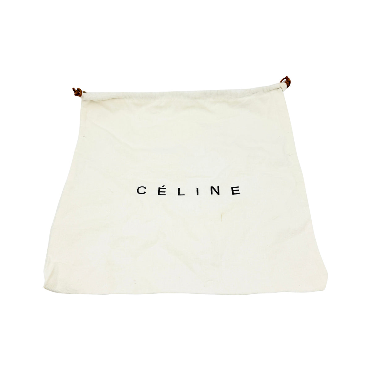 Celine Seau Sangle White Bucket Bag